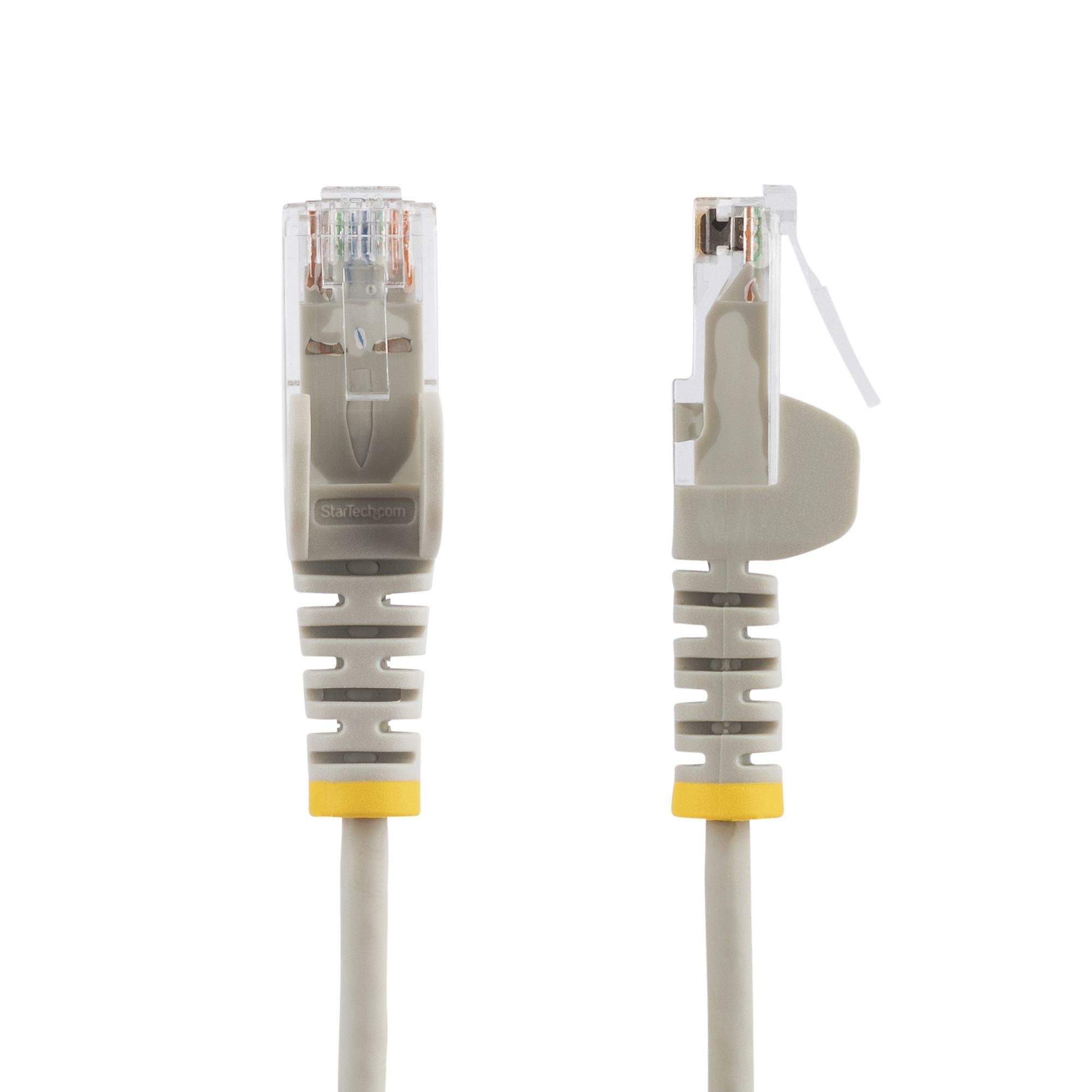 .com N6PAT250CMGRS 0065030882828|065030882828 Nätverkskablar 2,5 m CAT6-kabel - Tunn - Ej hakfria RJ45-kontakter - Grå www