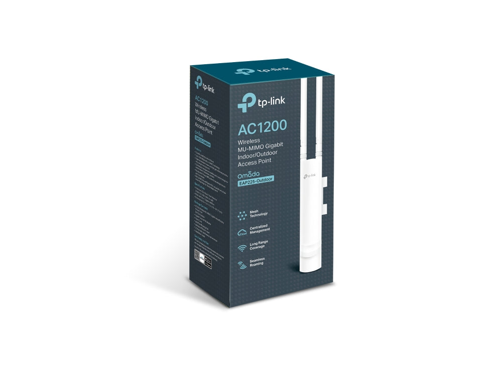 (PoE) stöd TP-Link EAP225-OUTDOOR 6935364083571|0845973083571|845973083571 Access-Punkter För Trådlösa Nätverk Omada EAP225