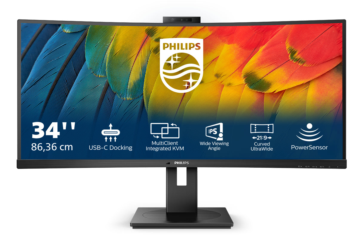 Wide Quad HD LCD Svart Philips 34B1U5600CH/00 8712581796525 Platta Pc-Skärmar 5000 series 34B1U5600CH/00 www.electricalstu