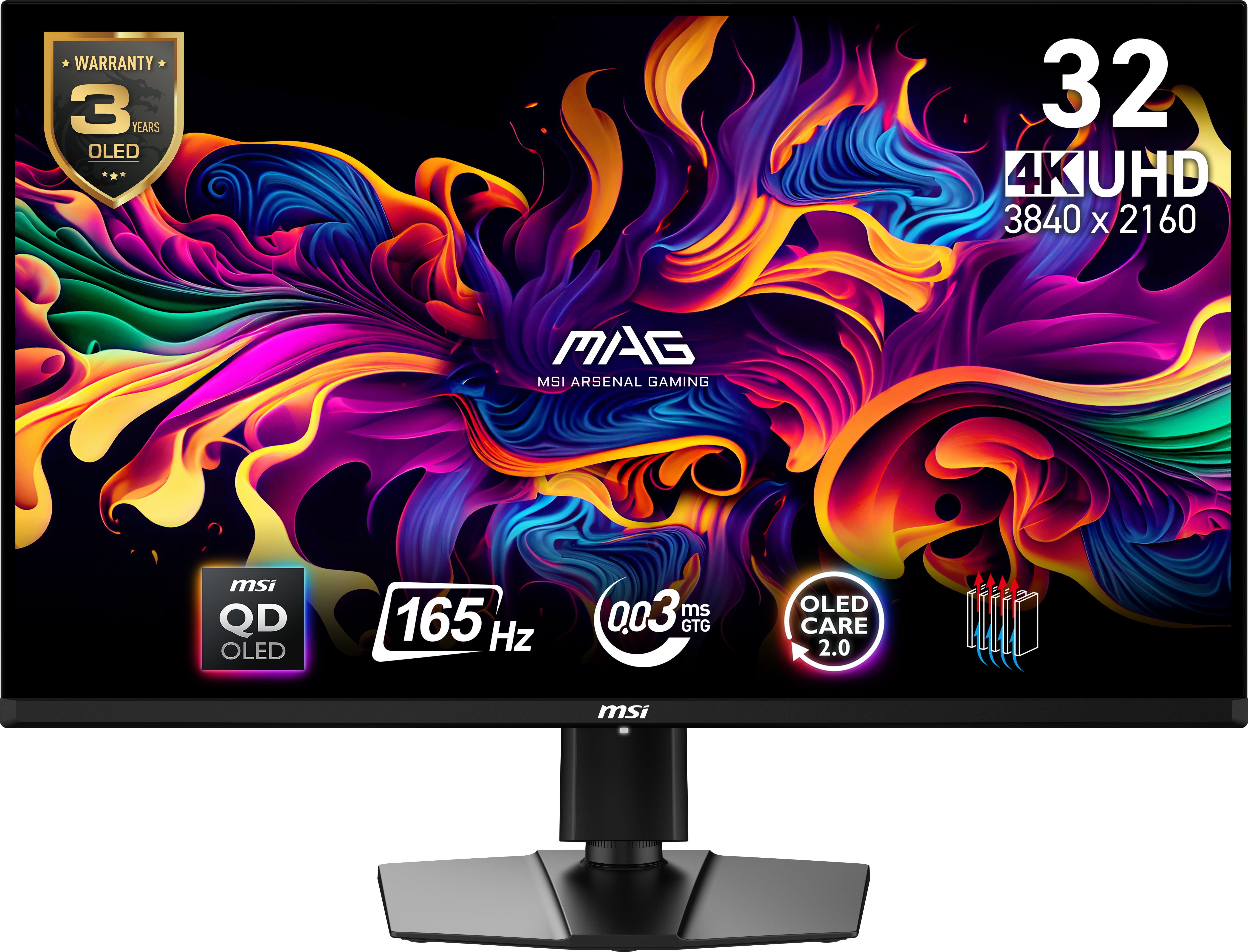 www.electricalstuff.se ElectricalStuff.se MSI MAG 321UP QD-OLED platta pc-skärmar 80 cm (31.5") 3840 x 2160 pixlar 4K Ultr