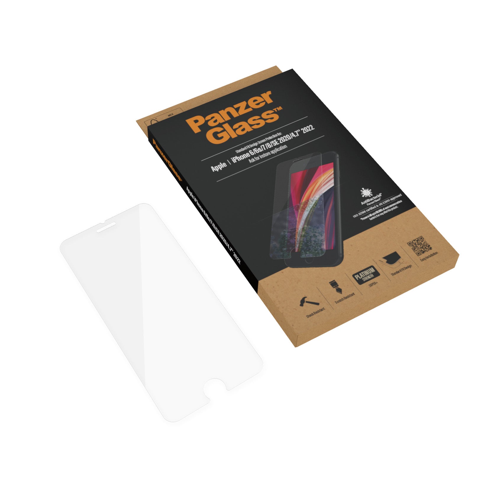 PanzerGlass 2684 skärm- och baksidesskydd till mobiltelefon Genomskinligt skärmskydd Apple 1 styck PanzerGlass 2684 5711724