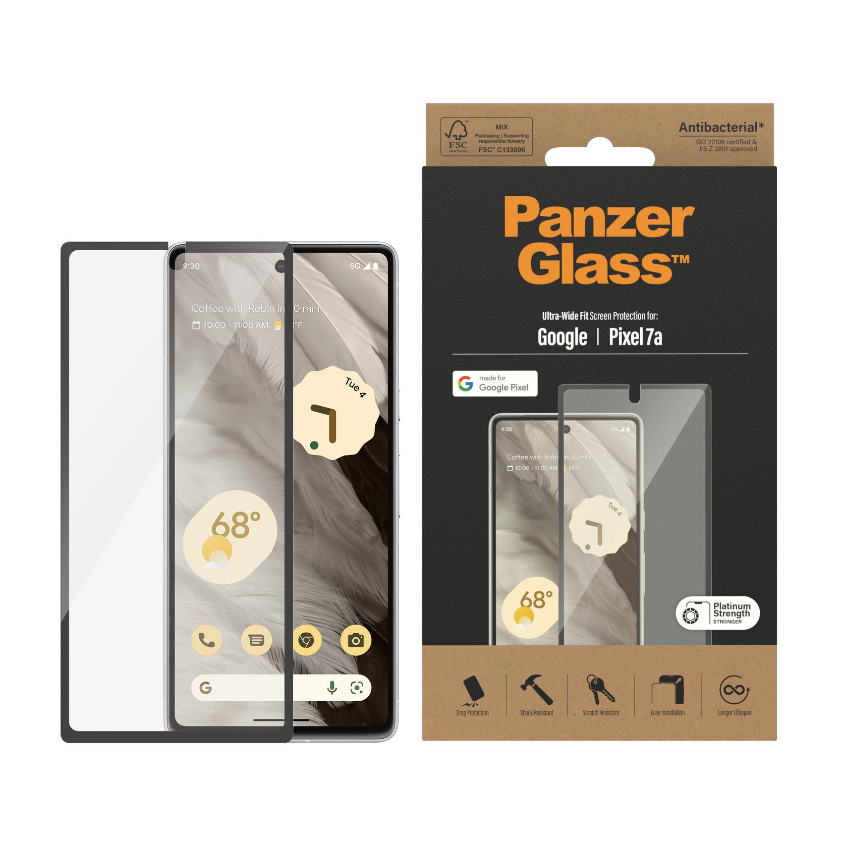 k PanzerGlass 4776 5711724047763 Skärm- och Baksidesskydd till Mobiltelefoner Displayschutz Ultra Wide Fit www.electricals