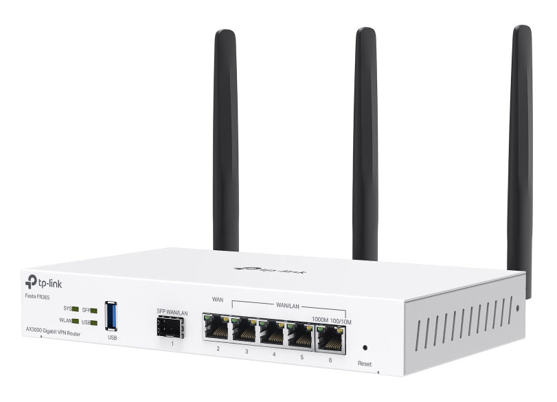 se TP-Link FESTA FR365 trådlös router Gigabit Ethernet Dual-band (2.4GHz + 5GHz or 2.4GHz + 6GHz) Vit TP-Link FESTA FR365