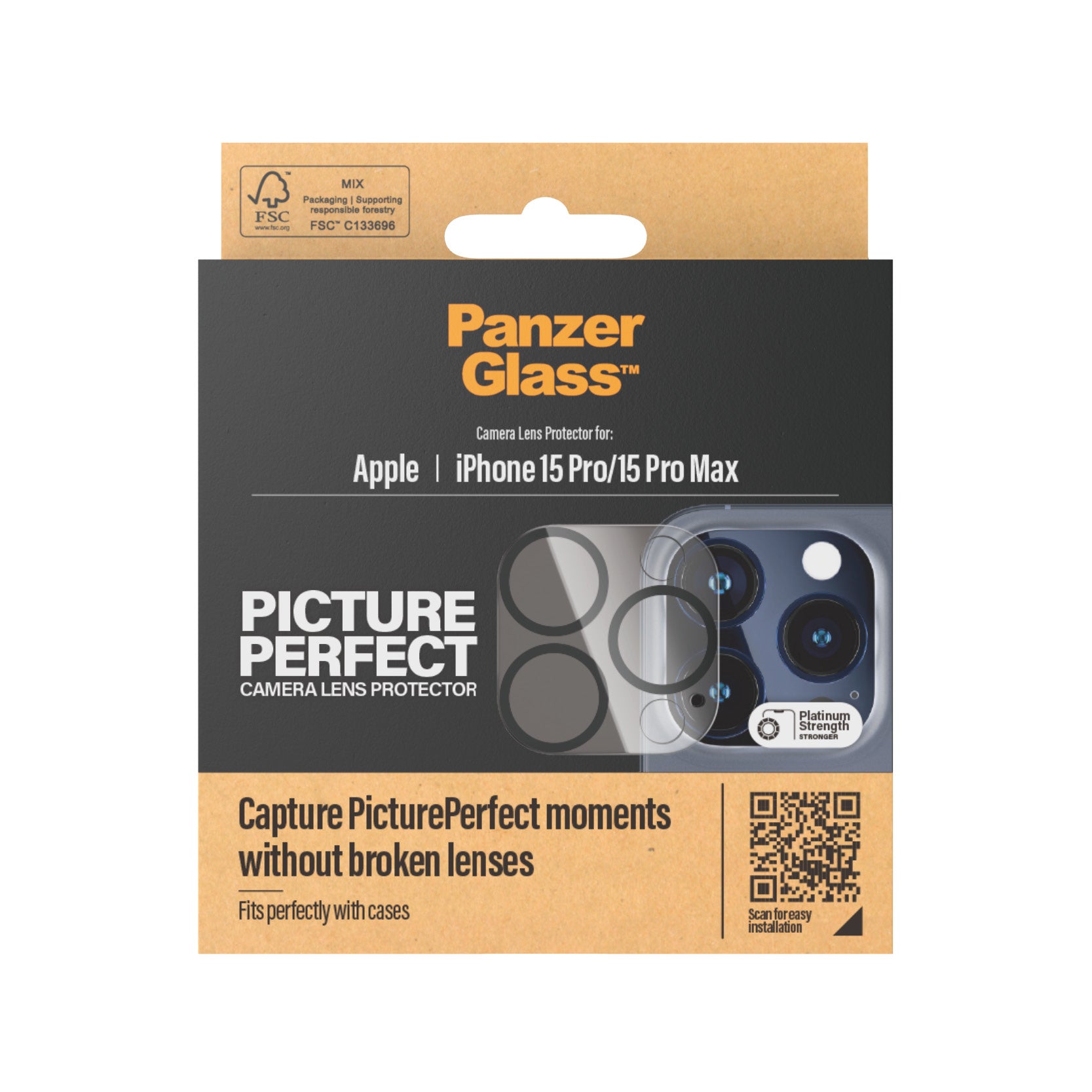 e PanzerGlass Camera Protector Genomskinligt skärmskydd Apple 1 styck PanzerGlass 1137 5711724011375 Skärm- och Baksidessk