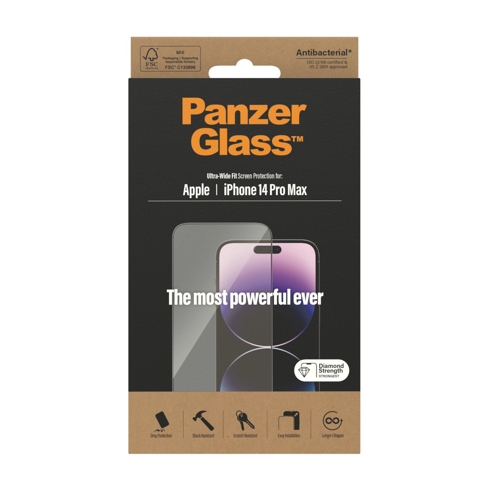lectricalStuff.se PanzerGlass Ultra-Wide Fit Apple iPhone Genomskinligt skärmskydd 1 styck PanzerGlass 2774 5711724027741