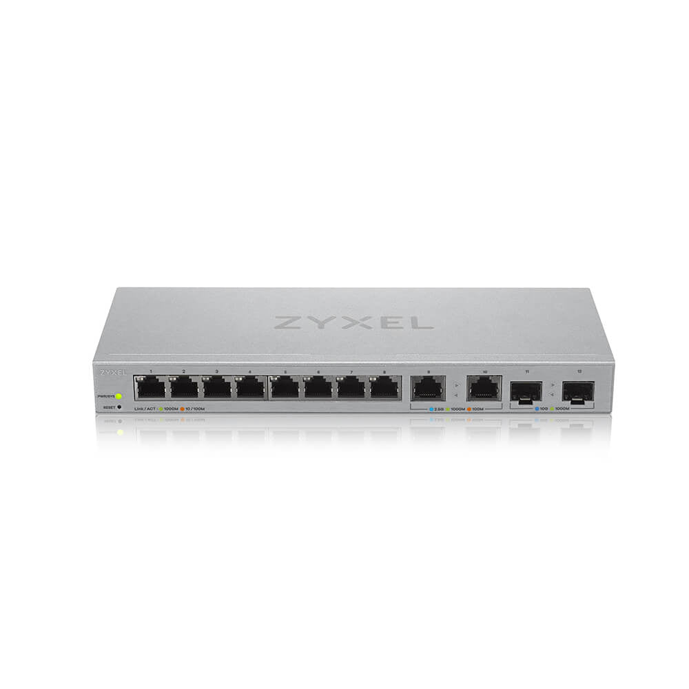char hanterad Gigabit Ethernet (10/100/1000) Grå Zyxel XGS1210-12-ZZ0102F 4718937633715 Nätverksswitchar XGS1210-12-ZZ0102