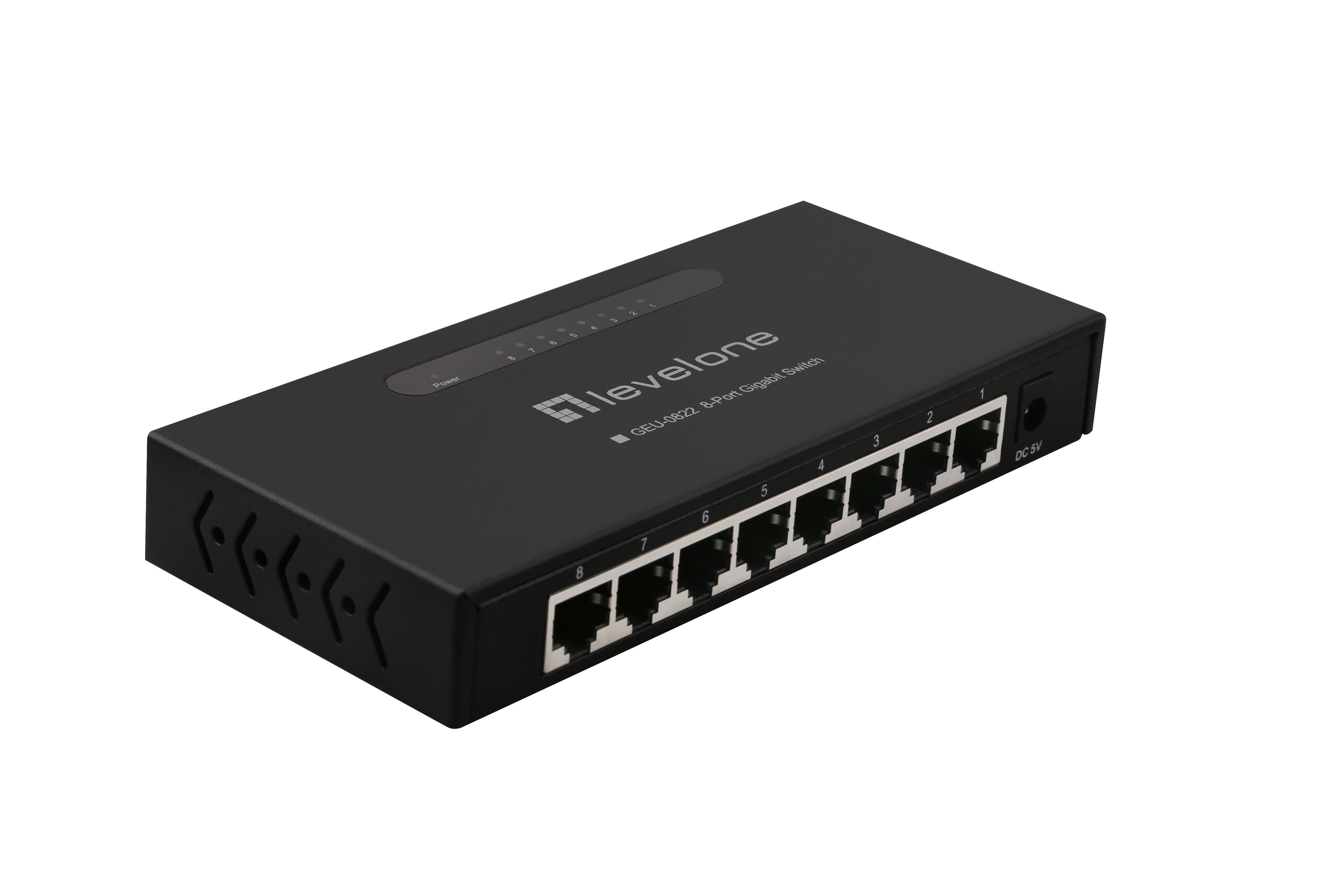 www.electricalstuff.se ElectricalStuff.se LevelOne GEU-0822 nätverksswitchar Ohanterad Gigabit Ethernet (10/100/1000) Svar