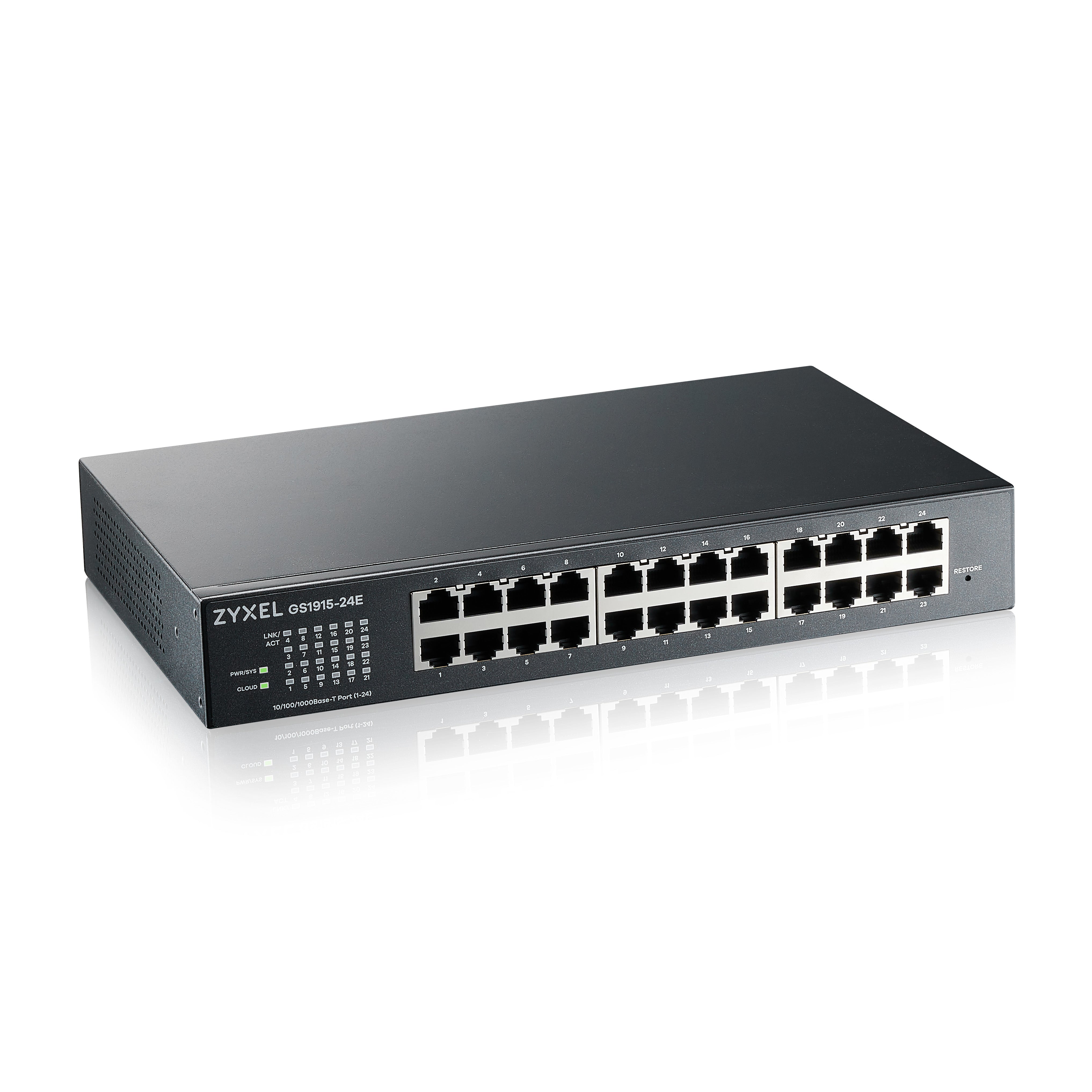 www.electricalstuff.se ElectricalStuff.se Zyxel GS1915-24E hanterad L2 Gigabit Ethernet (10/100/1000) 1U Svart Zyxel GS191
