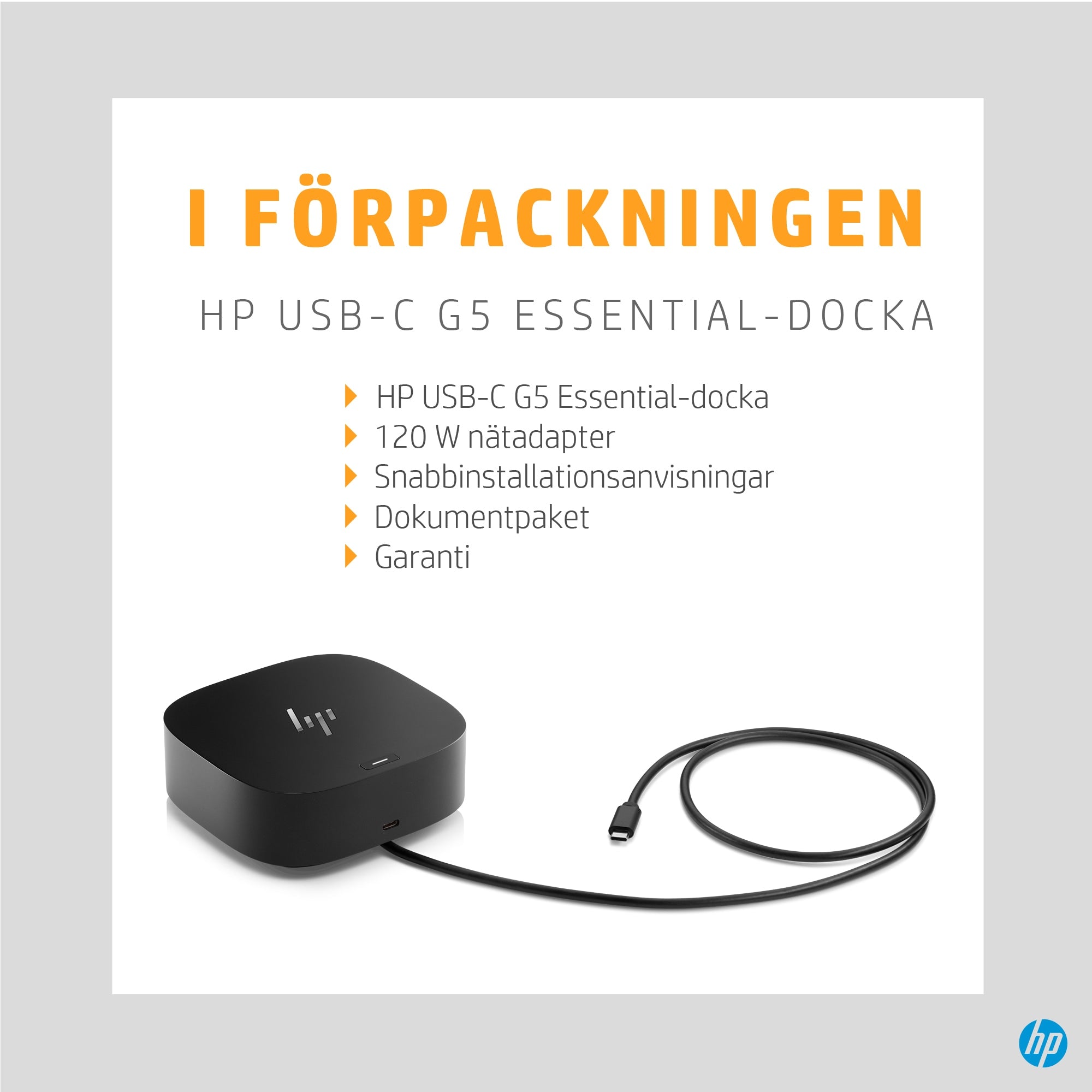 www.electricalstuff.se ElectricalStuff.se HP USB-C G5 grundläggande dockningsstation HP 72C71AA#ABB 3523210105695|01970290