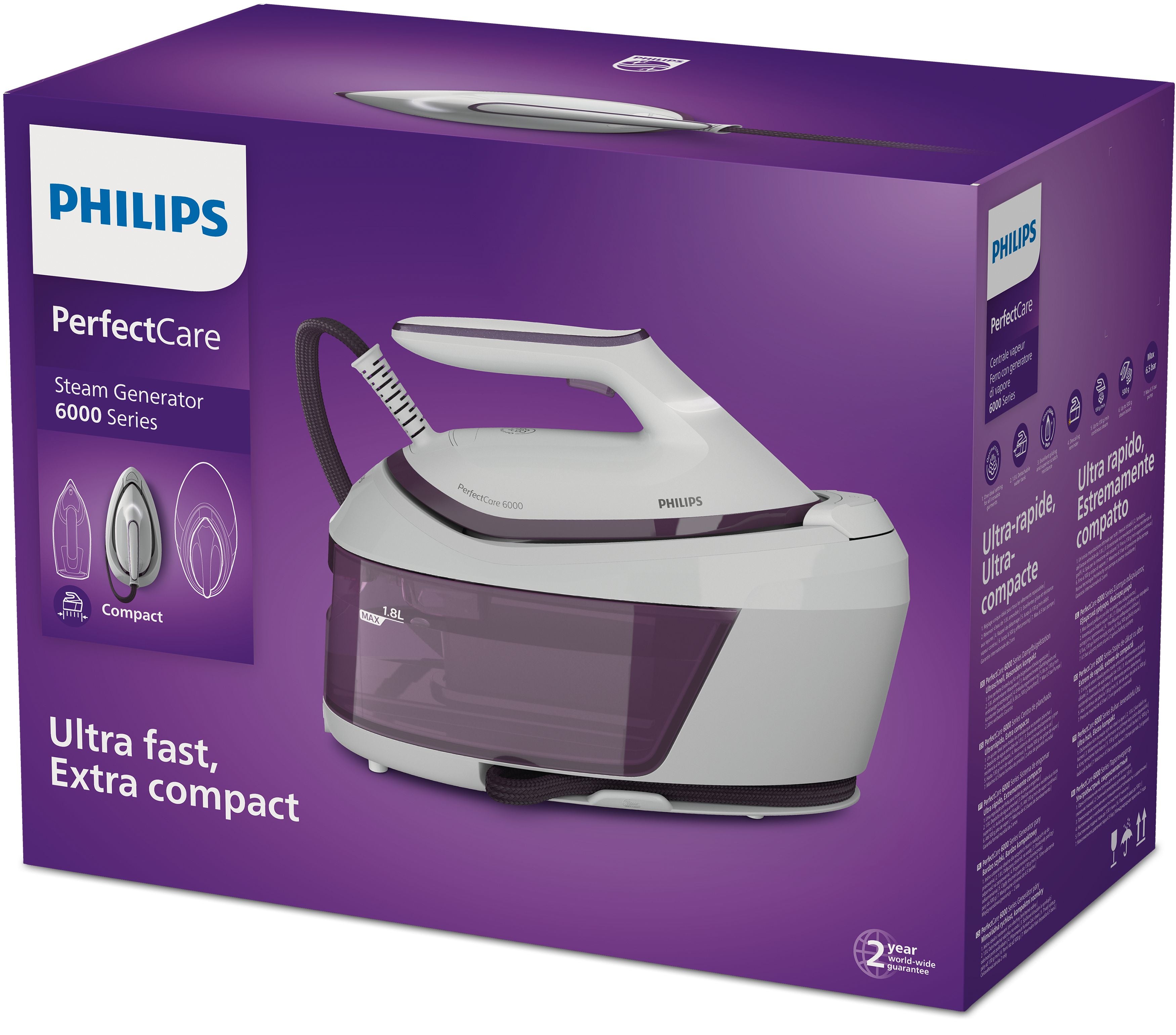 lStuff.se Philips 6000 series PerfectCare PSG6020/30 Ånggenerator Philips PSG6020/30 8720389015267 Ångstrykjärnsladdare 60