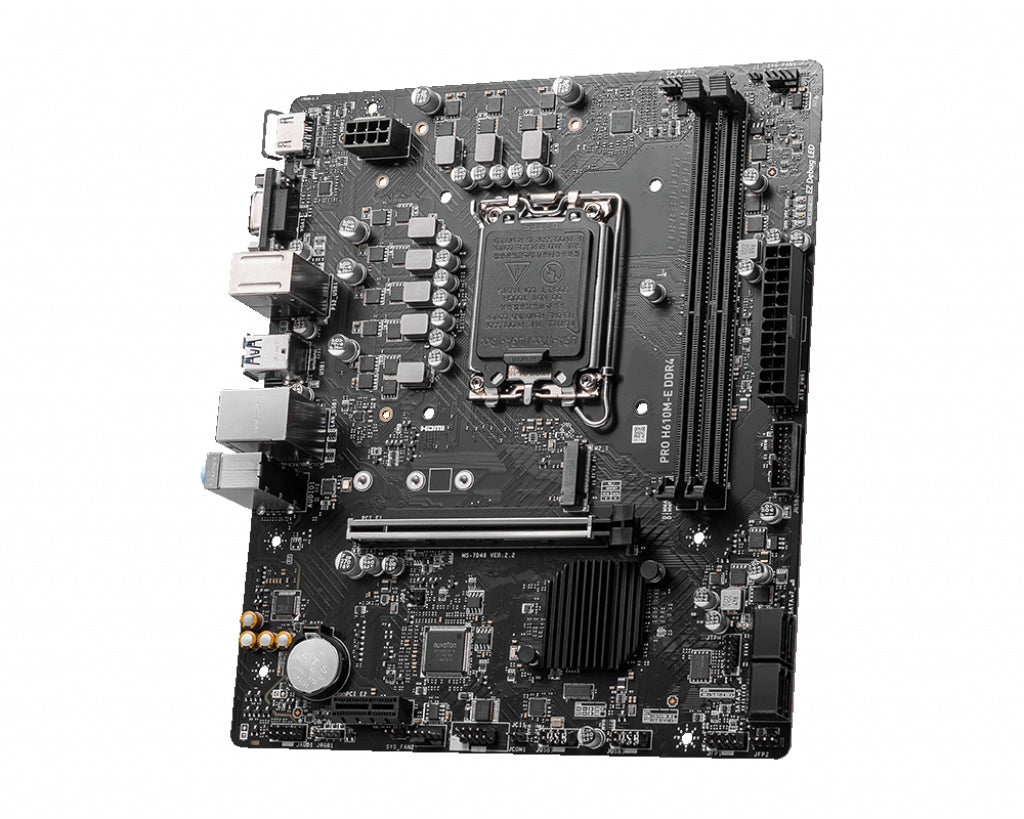 el H610 LGA 1700 micro ATX MSI PRO H610M-E DDR4 4711377002660 Moderkort PRO H610M-E DDR4 www.electricalstuff.se Electrical