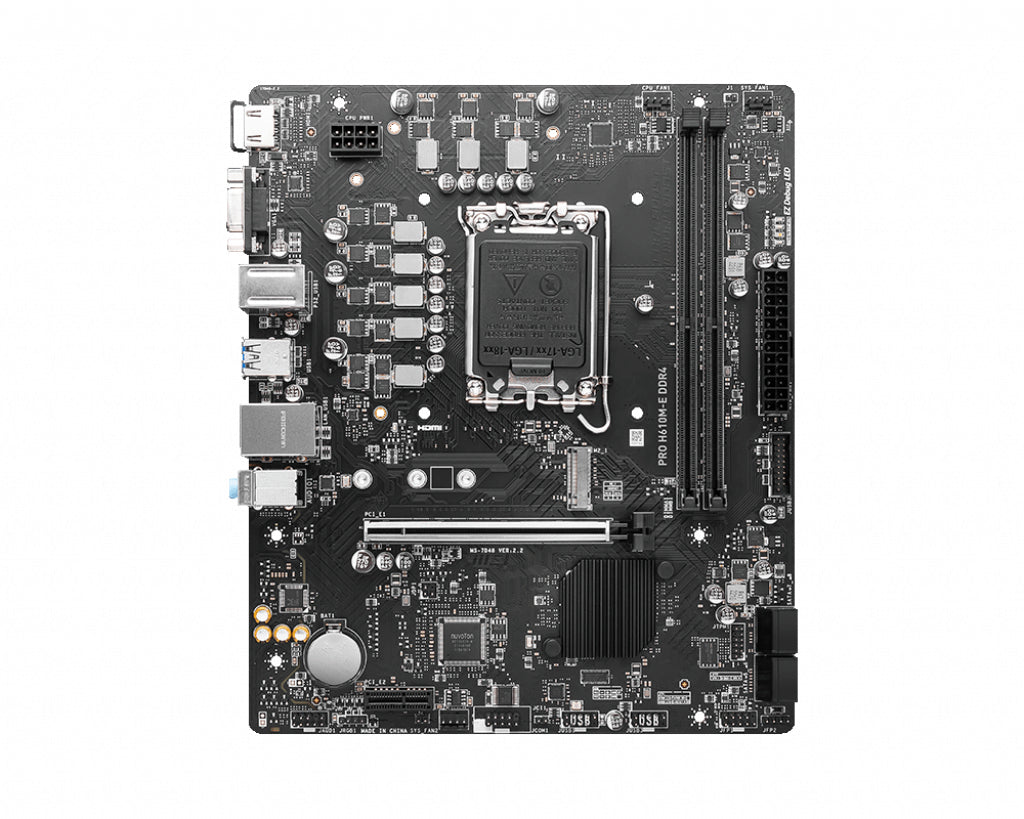 R4 4711377002660 Moderkort PRO H610M-E DDR4 www.electricalstuff.se ElectricalStuff.se MSI PRO H610M-E DDR4 moderkort Int