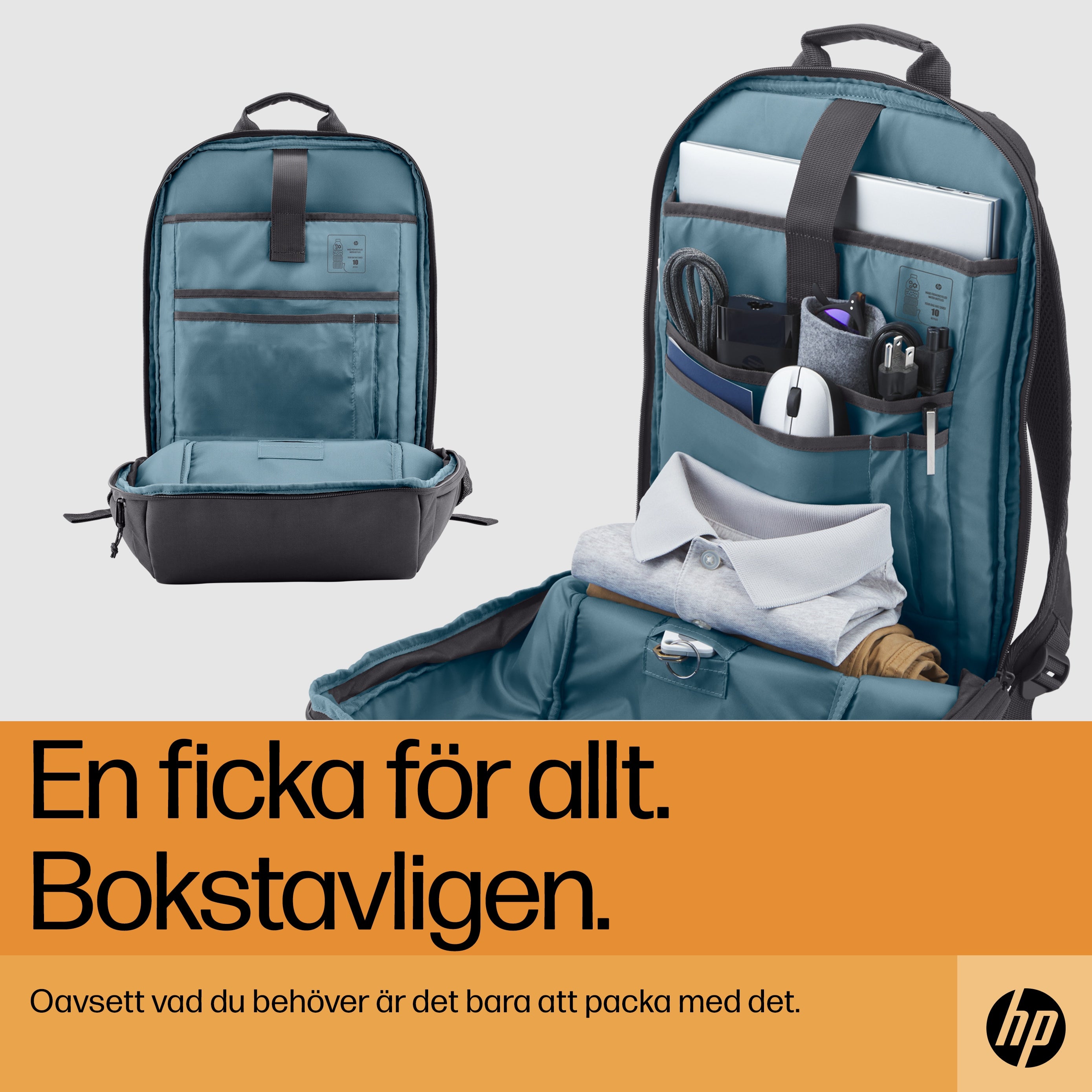 96548945498|196548945498|4573595792064 Ryggsäckar Travel 18 liter ryggsäck för 15,6 tum bärbar dator i Iron Grey www.elect