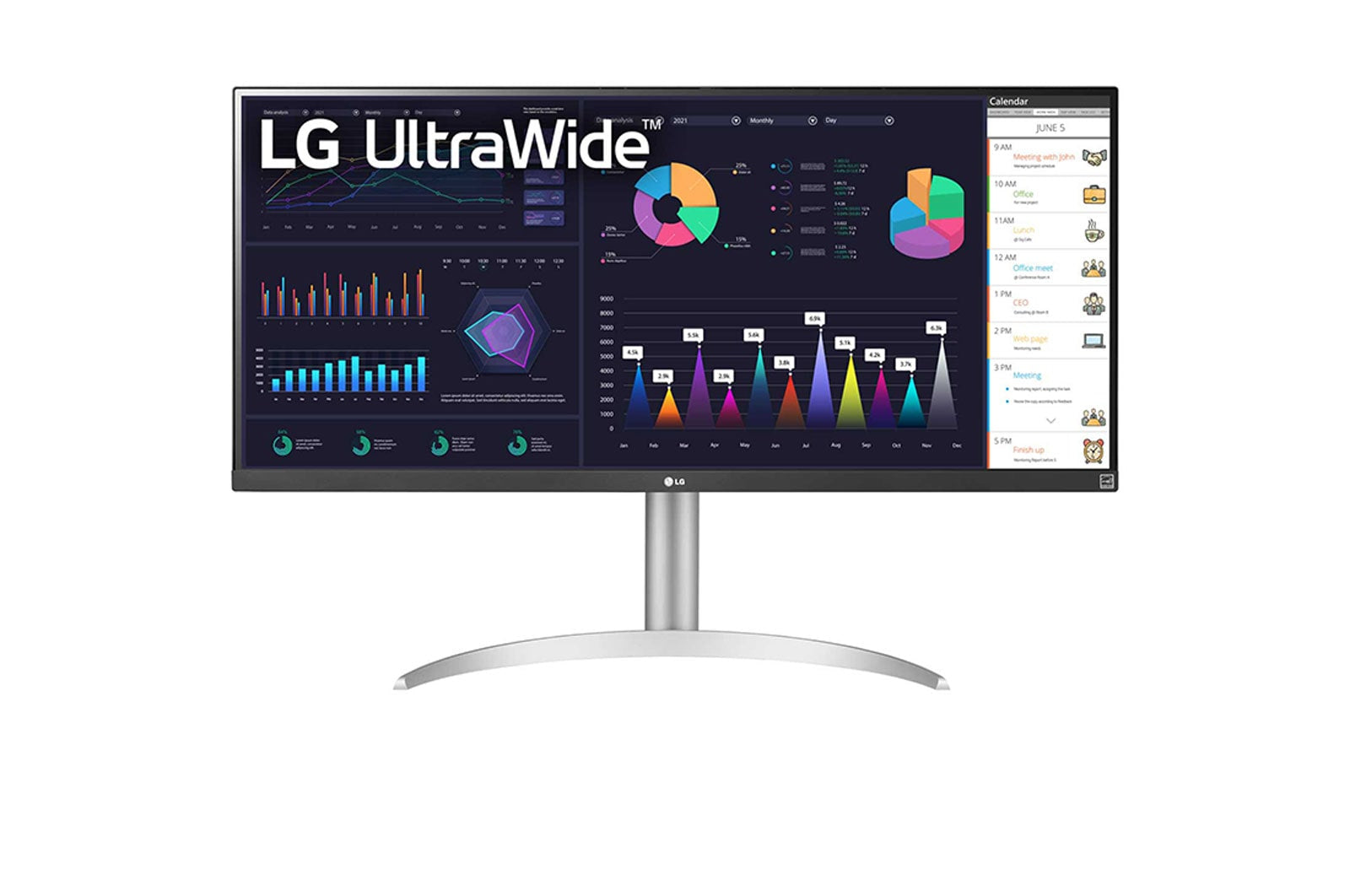 www.electricalstuff.se ElectricalStuff.se LG 34WQ650-W platta pc-skärmar 86,4 cm (34") 2560 x 1080 pixlar WFHD LCD Silver,