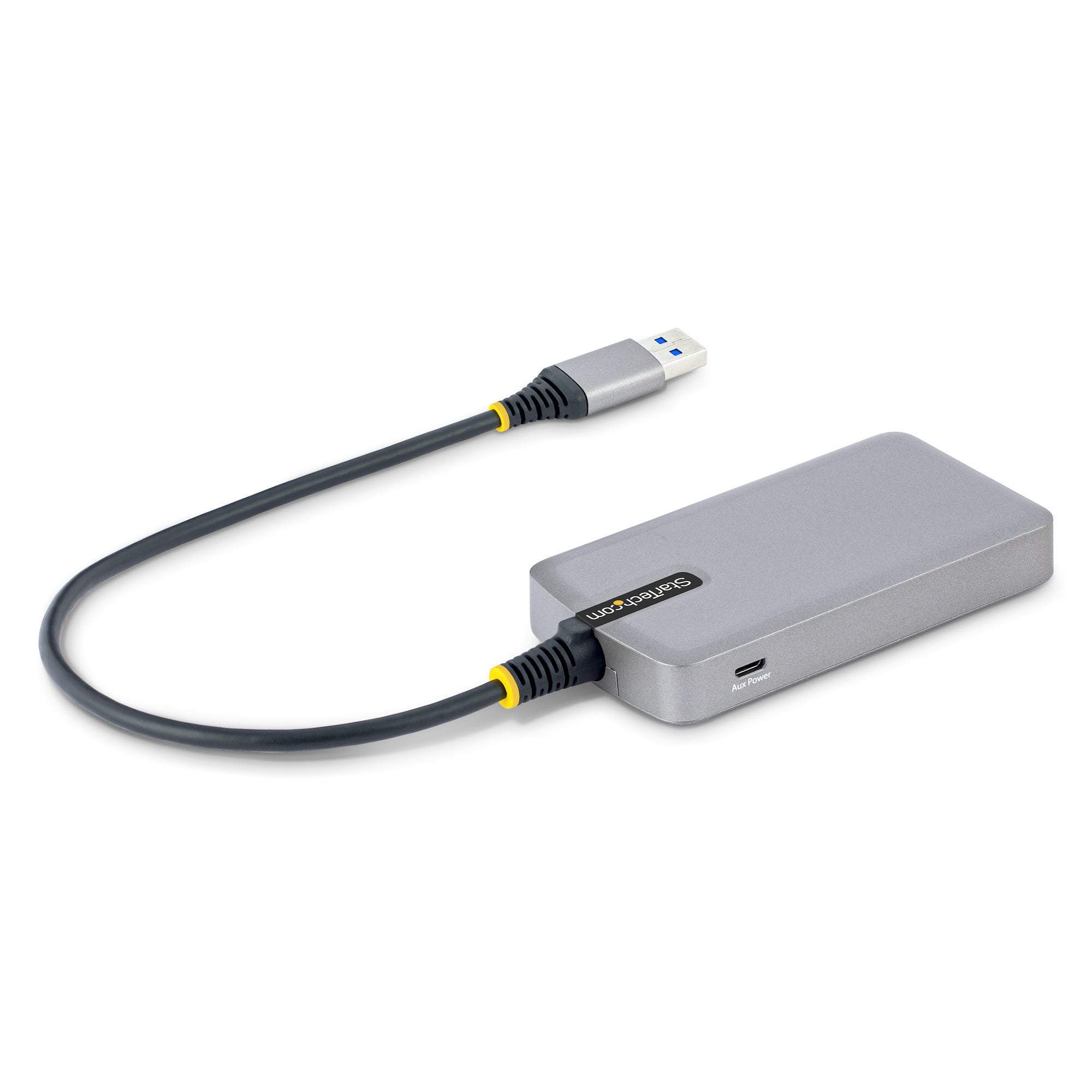 ernet (RJ-45) - USB 3.0 5 Gbps - Bussdriven - 30 cm lång kabel - Bärbar USB-hubbadapter för bärbar dator med GbE StarTech.co