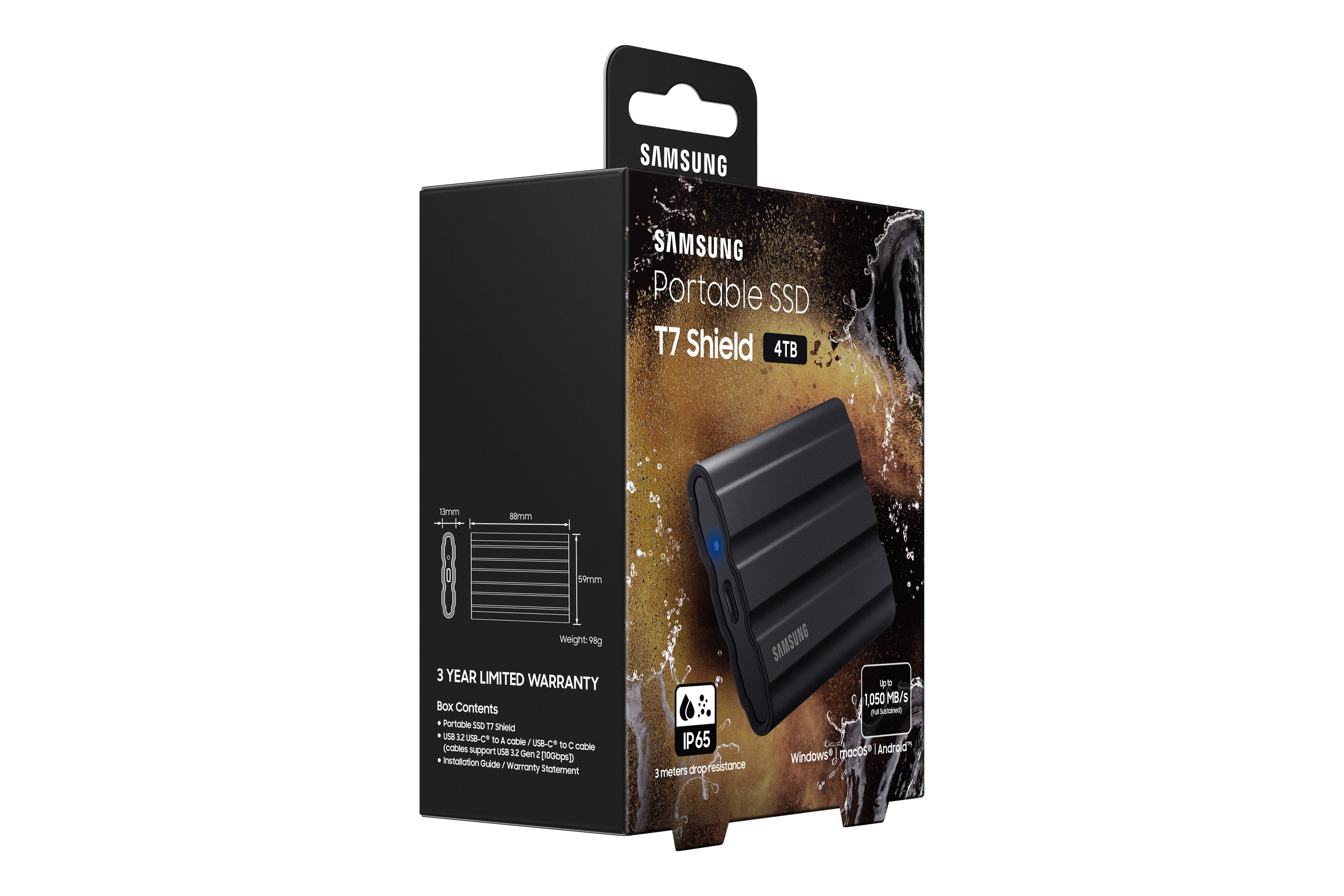 0S 4 TB USB Type-C 3.2 Gen 2 (3.1 Gen 2) Svart Samsung MU-PE4T0S/EU 8806092968448 Externa SSD-Hårddiskar MU-PE4T0S www.ele