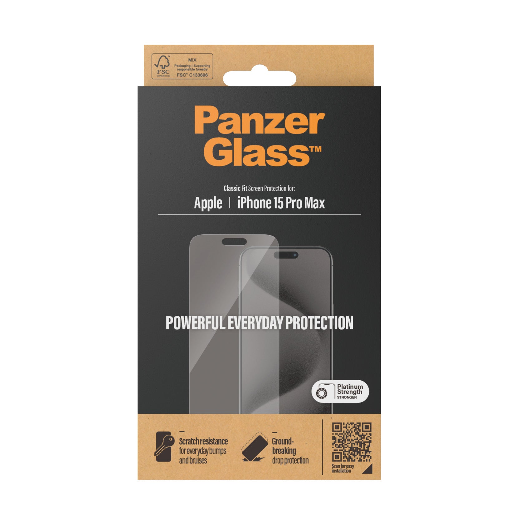 Glass Classic Fit Genomskinligt skärmskydd Apple 1 styck PanzerGlass 2808 5711724028083 Skärm- och Baksidesskydd till Mobilt