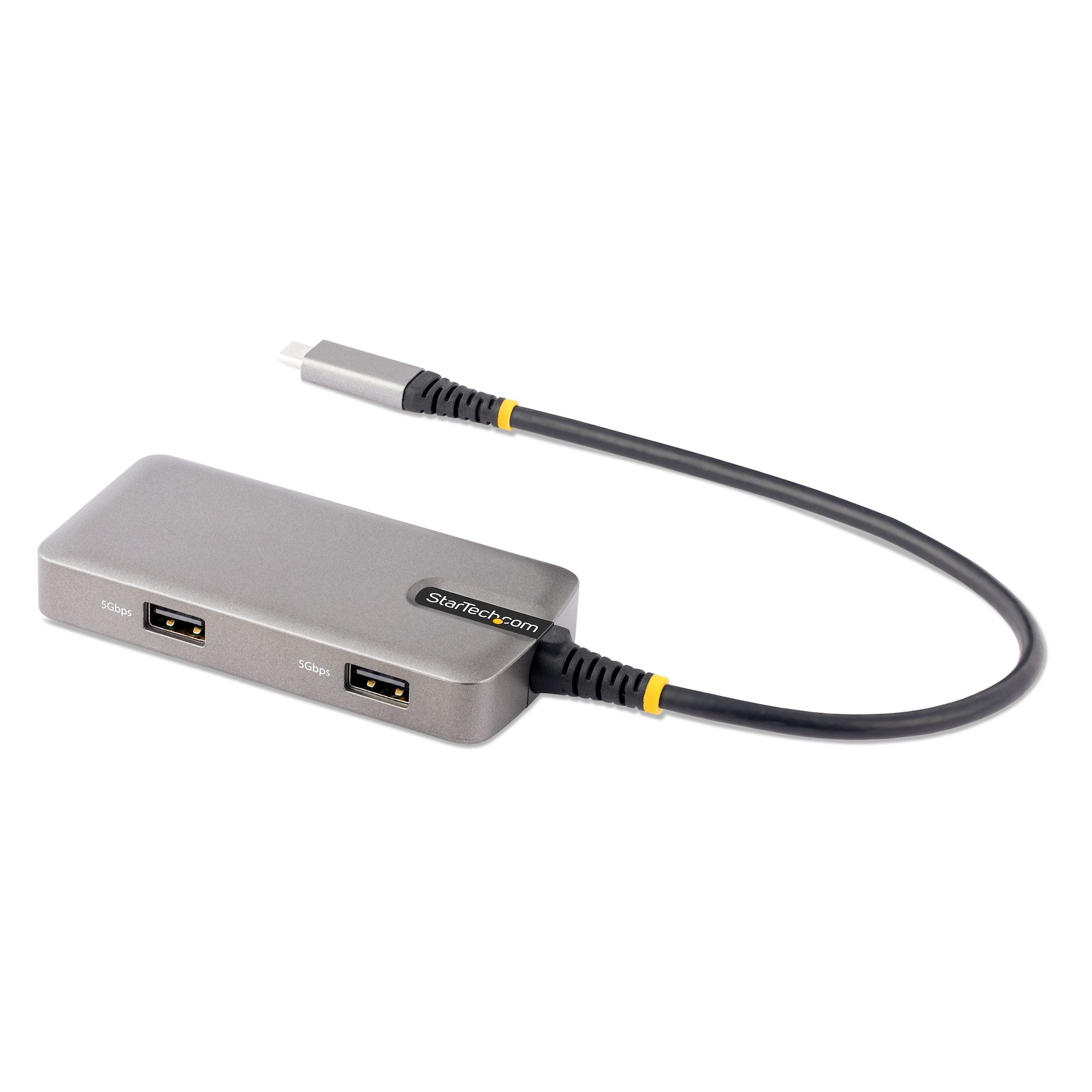 med 2 portar, 100 W pass-through-strömförsörjning, GbE, USB Type C-minidockningsstation, Windows/macOS/ChromeOS StarTech.com
