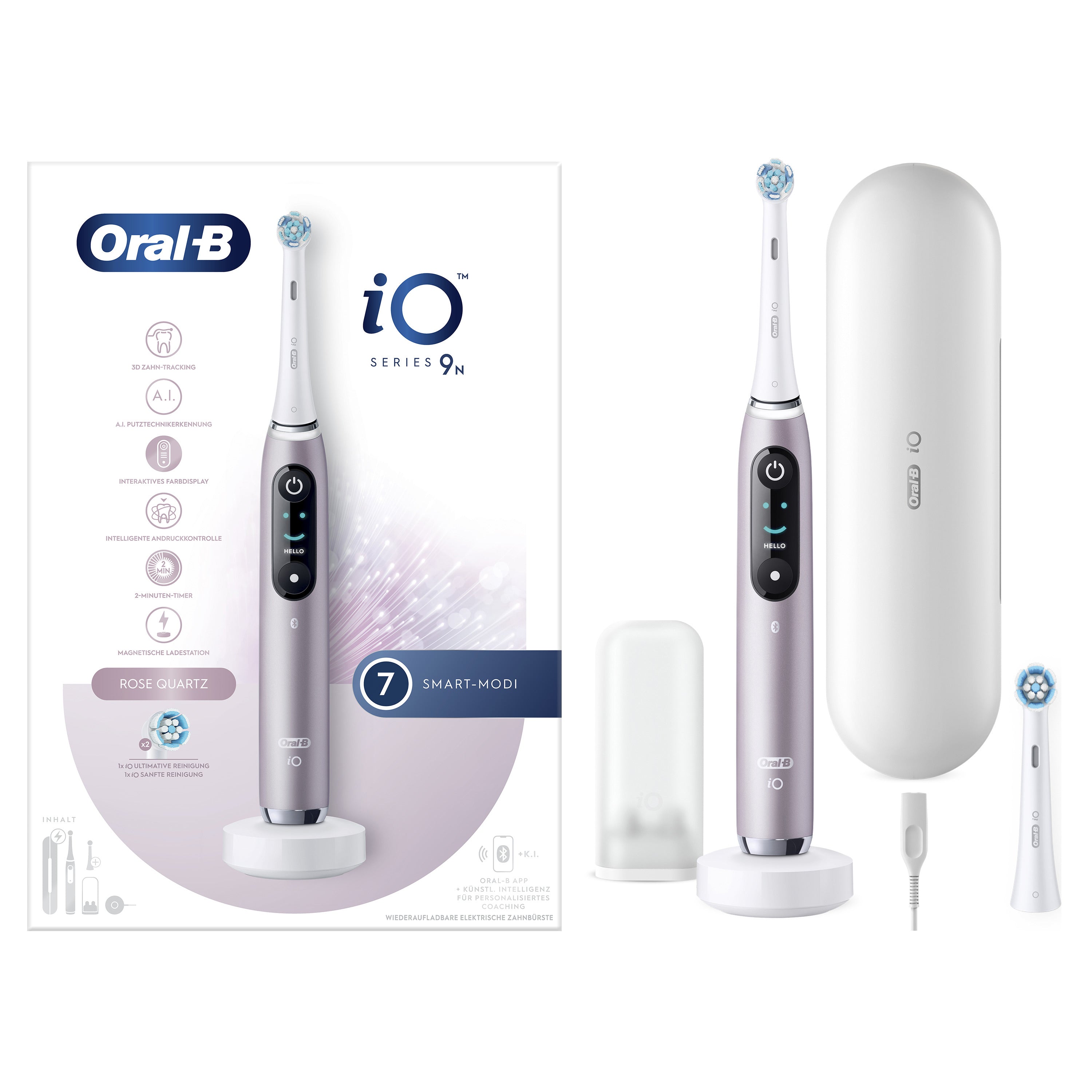 tuff.se Oral-B iO Series 9n Vuxen Roterande och oscillerande tandborste Rosa Oral-B 408390 4210201408390 Elektriska Tandbo