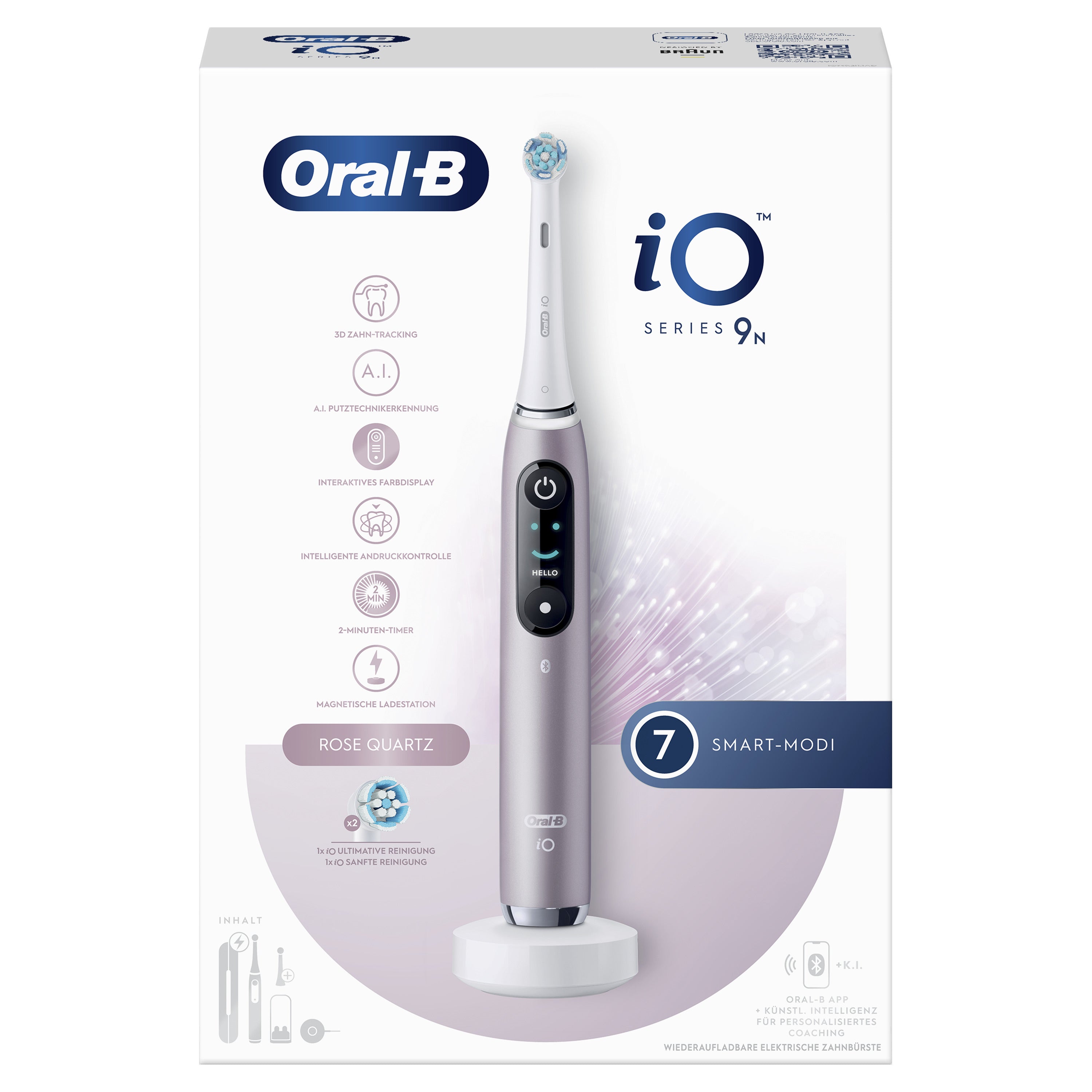 iO Series 9n www.electricalstuff.se ElectricalStuff.se Oral-B iO Series 9n Vuxen Roterande och oscillerande tandborste Ros