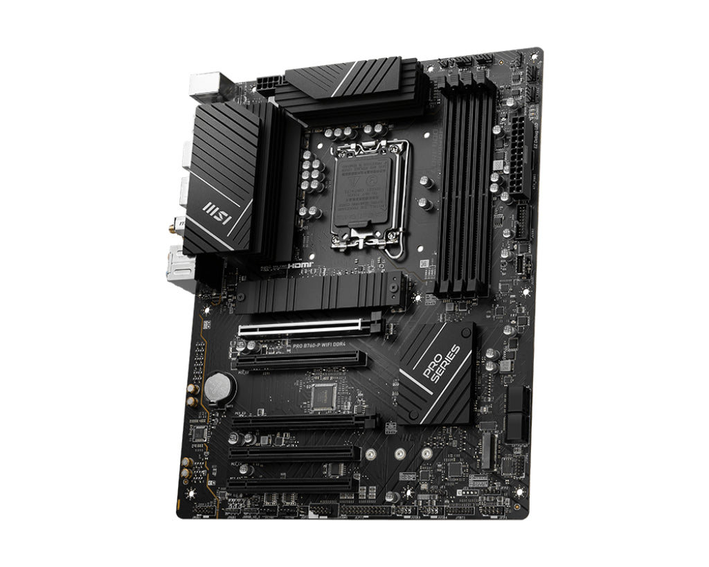 1700 ATX MSI PRO B760-P WIFI DDR4 4711377028363 Moderkort PRO B760-P WIFI DDR4 www.electricalstuff.se ElectricalStuff.se