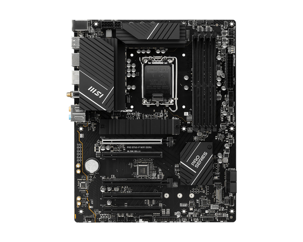 7028363 Moderkort PRO B760-P WIFI DDR4 www.electricalstuff.se ElectricalStuff.se MSI PRO B760-P WIFI DDR4 moderkort LGA