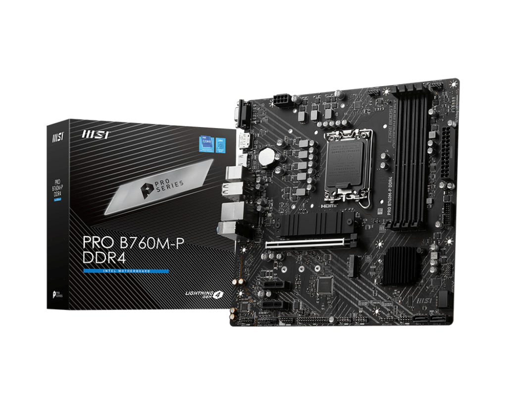 www.electricalstuff.se ElectricalStuff.se MSI PRO B760M-P DDR4 moderkort Intel B760 LGA 1700 micro ATX MSI PRO B760M-P DDR