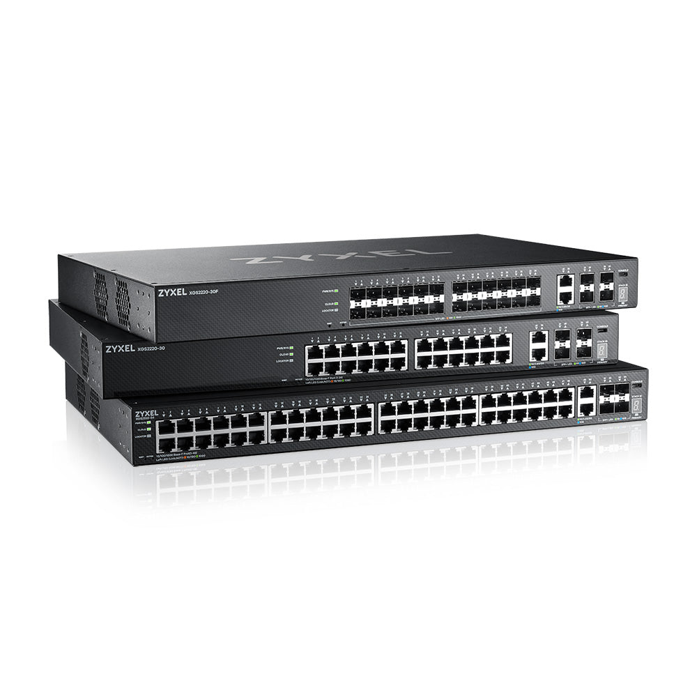 thernet (10/100/1000) Svart Zyxel XGS2220-30-EU0101F 4718937624942 Nätverksswitchar XGS2220-30 www.electricalstuff.se Elec