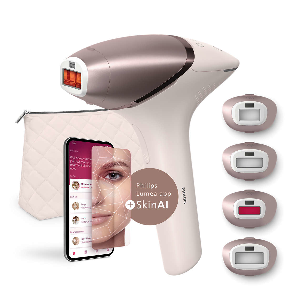 www.electricalstuff.se ElectricalStuff.se Philips Lumea IPL 9900 Series BRI977/00 IPL-hårborttagningsenhet med SenseIQ Phi