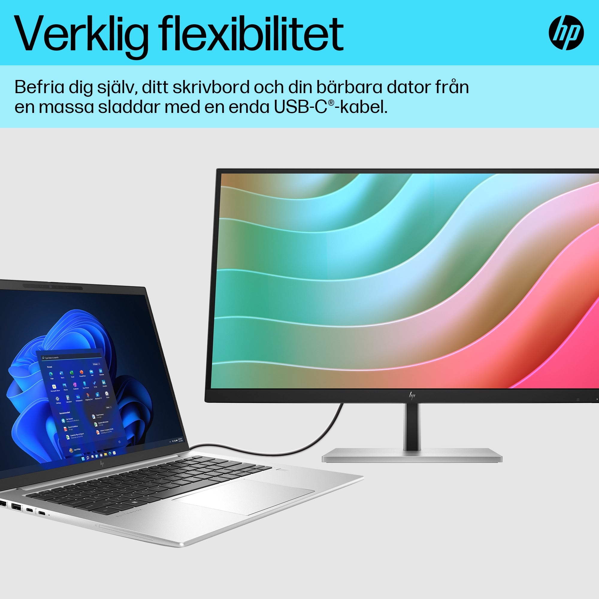 tricalStuff.se HP E-Series E27k G5 4K USB-C skärm HP 6N4C4AA#ABB 0196786294556|196786294556 Platta Pc-Skärmar E-Series E2