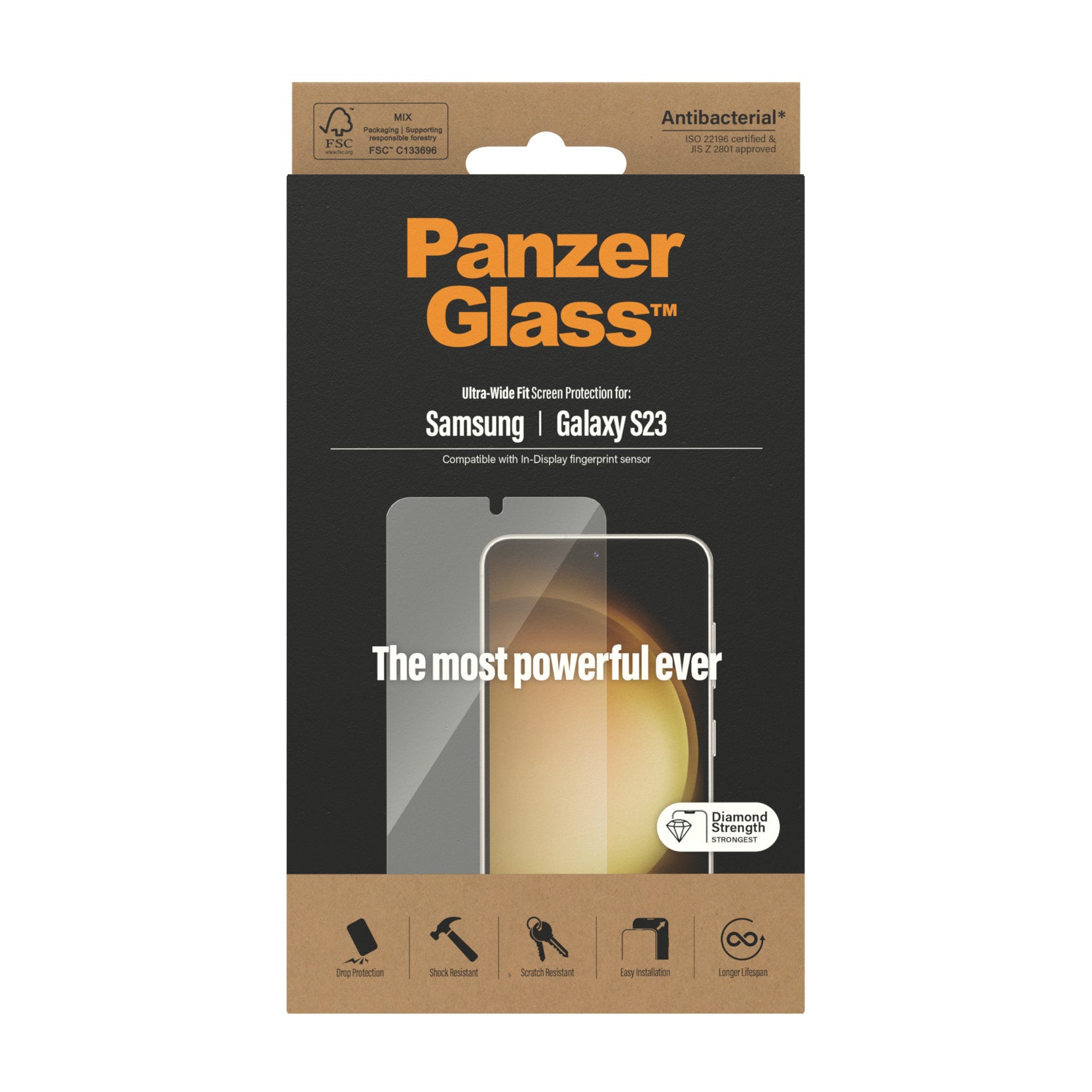 PanzerGlass Ultra Wide Fit Genomskinligt skärmskydd Samsung 1 styck PanzerGlass 7322 5711724073229 Skärm- och Baksidesskyd