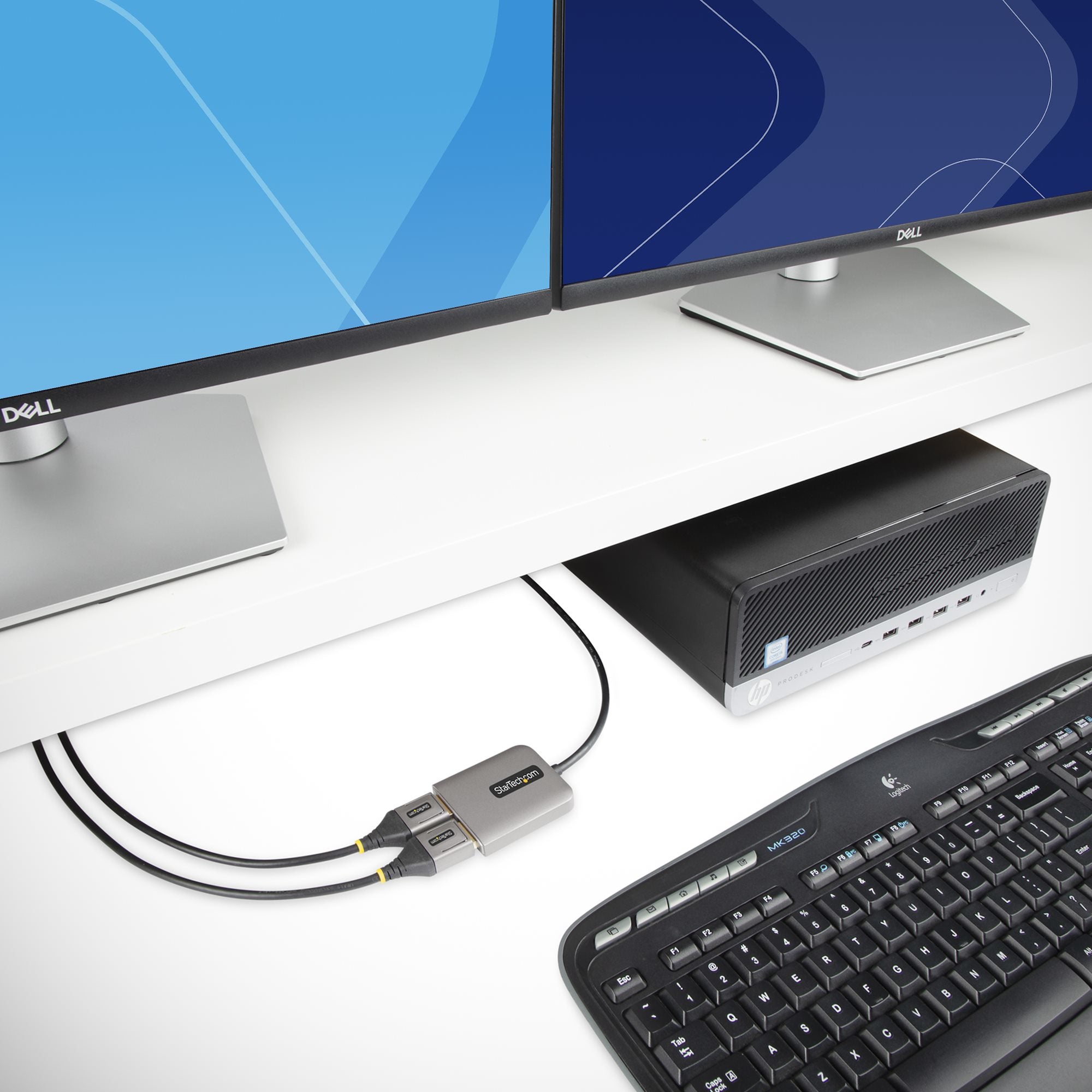 e DisplayPort™-bildskärmarwww.electricalstuff.se ElectricalStuff.se StarTech.com DisplayPort 1.4-splitter för dubbla bilds