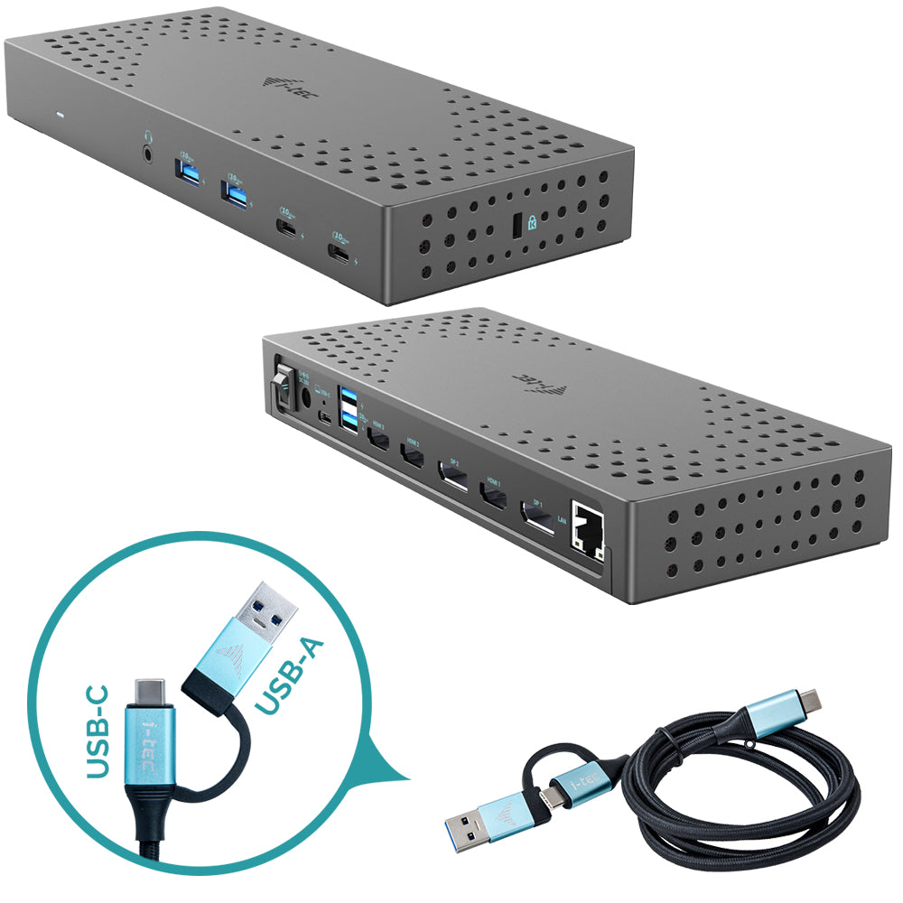 www.electricalstuff.se ElectricalStuff.se i-tec CATRIPLE4KDOCKPD2 dockningsstationer för bärbara datorer Kabel USB 3.2 Gen