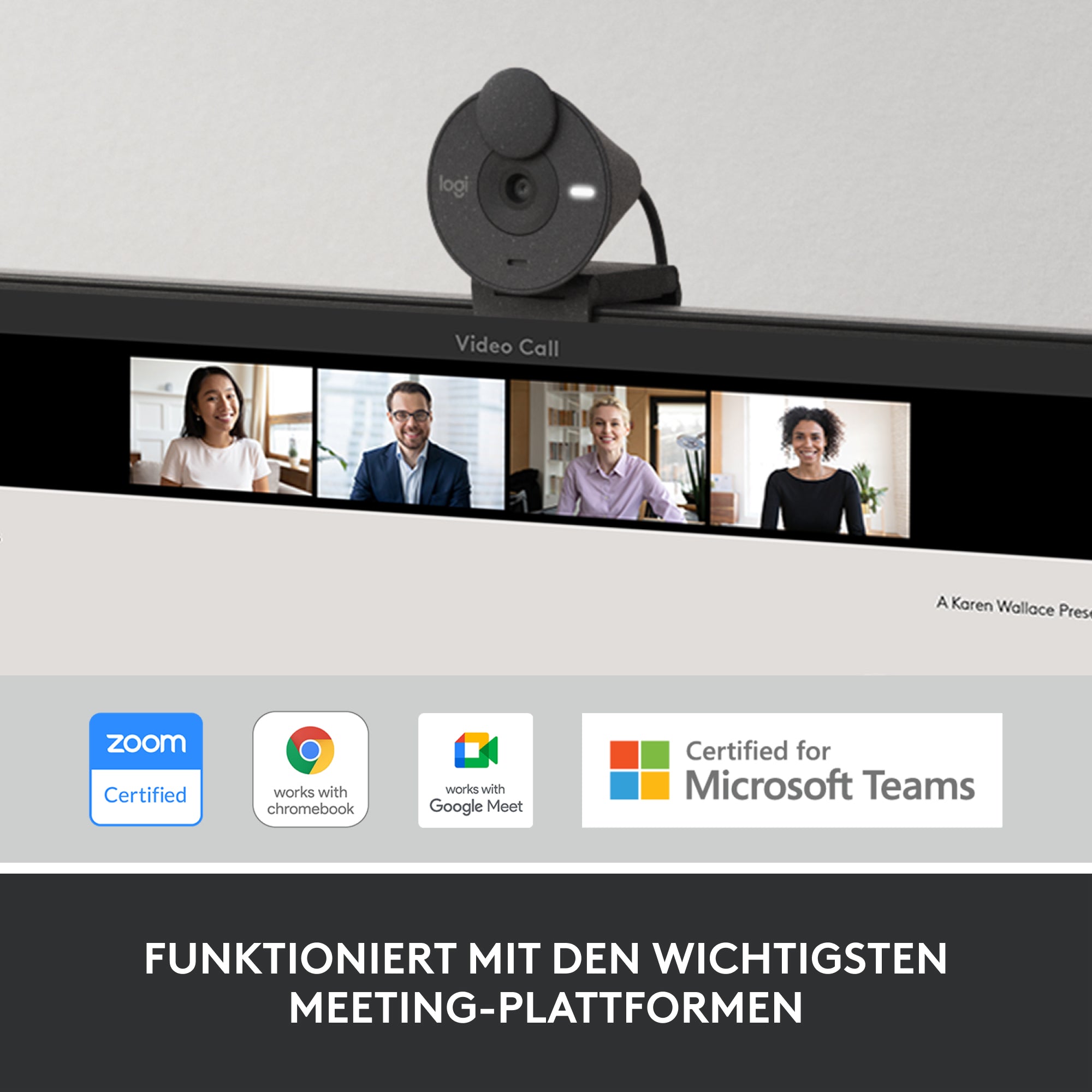 .se ElectricalStuff.se Logitech Brio 300 webbkameror 2 MP 1920 x 1080 pixlar USB-C grafit Logitech 960-001436 509920610493