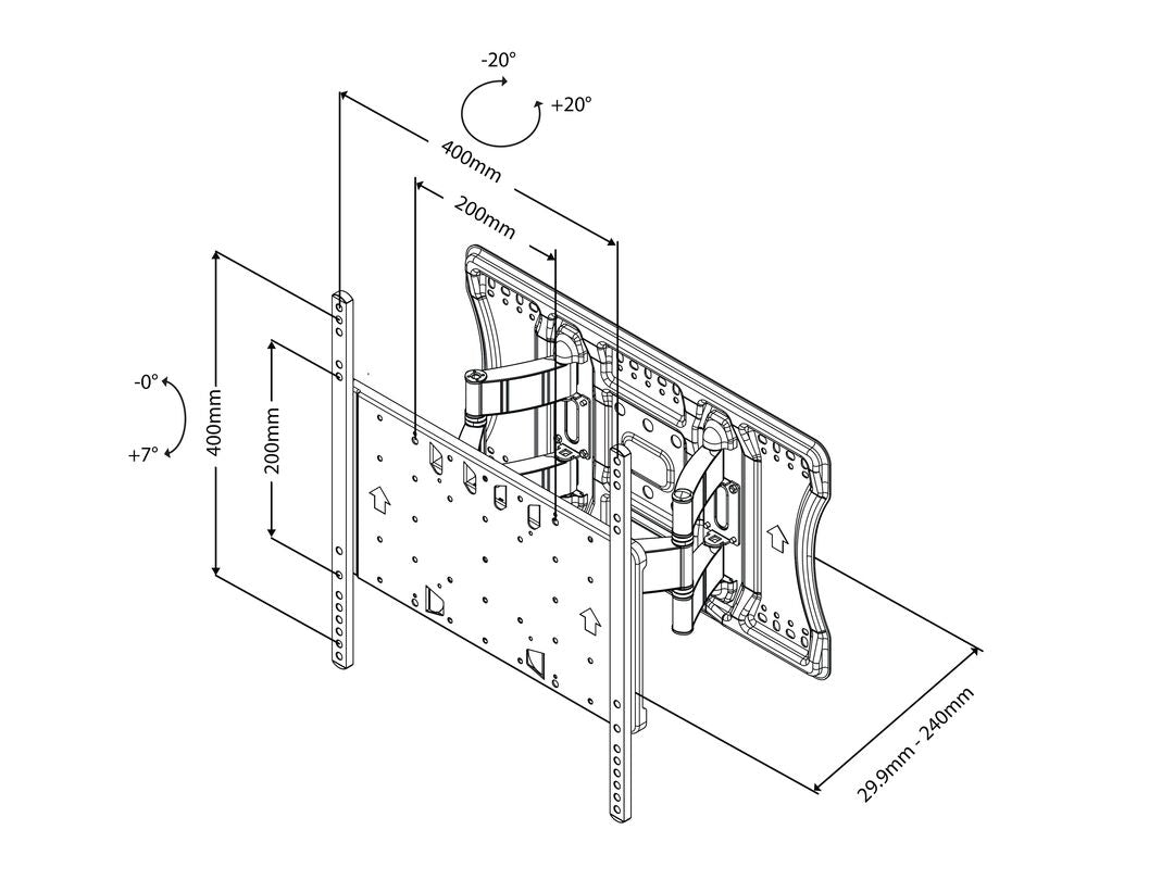4036 tv-fäste 165,1 cm (65") Svart Multibrackets 4036 7350022734036 TV-fästen 4036 www.electricalstuff.se ElectricalStuff.
