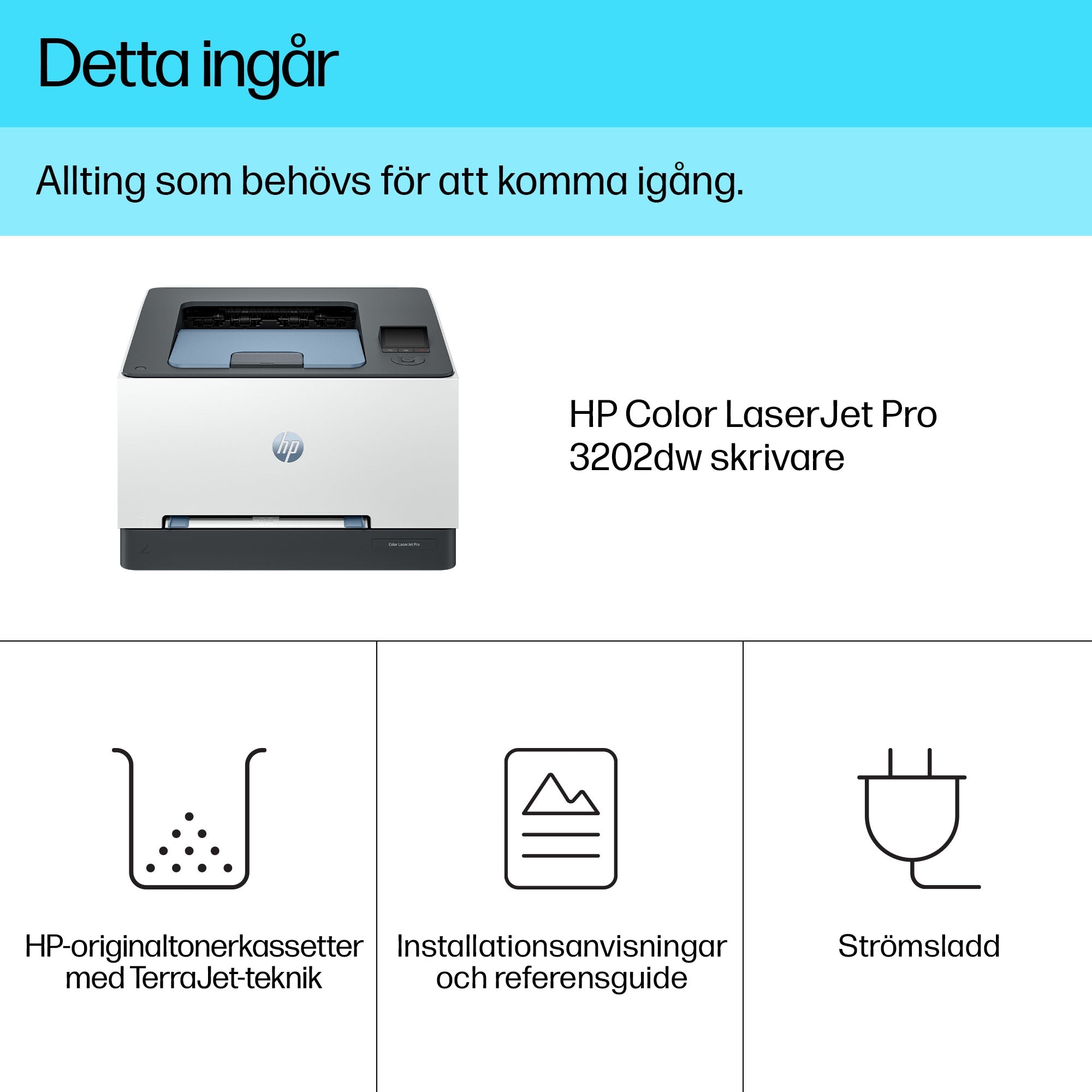 tionsskrivare Color LaserJet Pro 3202dw www.electricalstuff.se ElectricalStuff.se HP Color LaserJet Pro 3202dw HP 499R0F