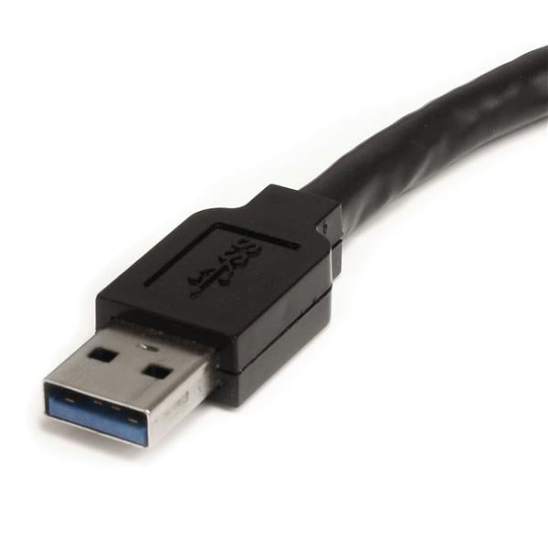 Tech.com USB3AAEXT3M USB-kablar USB 3.2 Gen 1 (3.1 Gen 1) 3 m USB A Svart StarTech.com USB3AAEXT3M 0065030846295|06503084629
