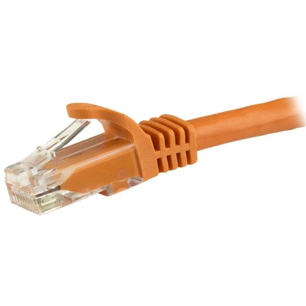 com N6PATC1MOR 0065030860475|065030860475 Nätverkskablar Cat6-patchkabel med hakfria RJ45-kontakter – 1 m, orange www.elec