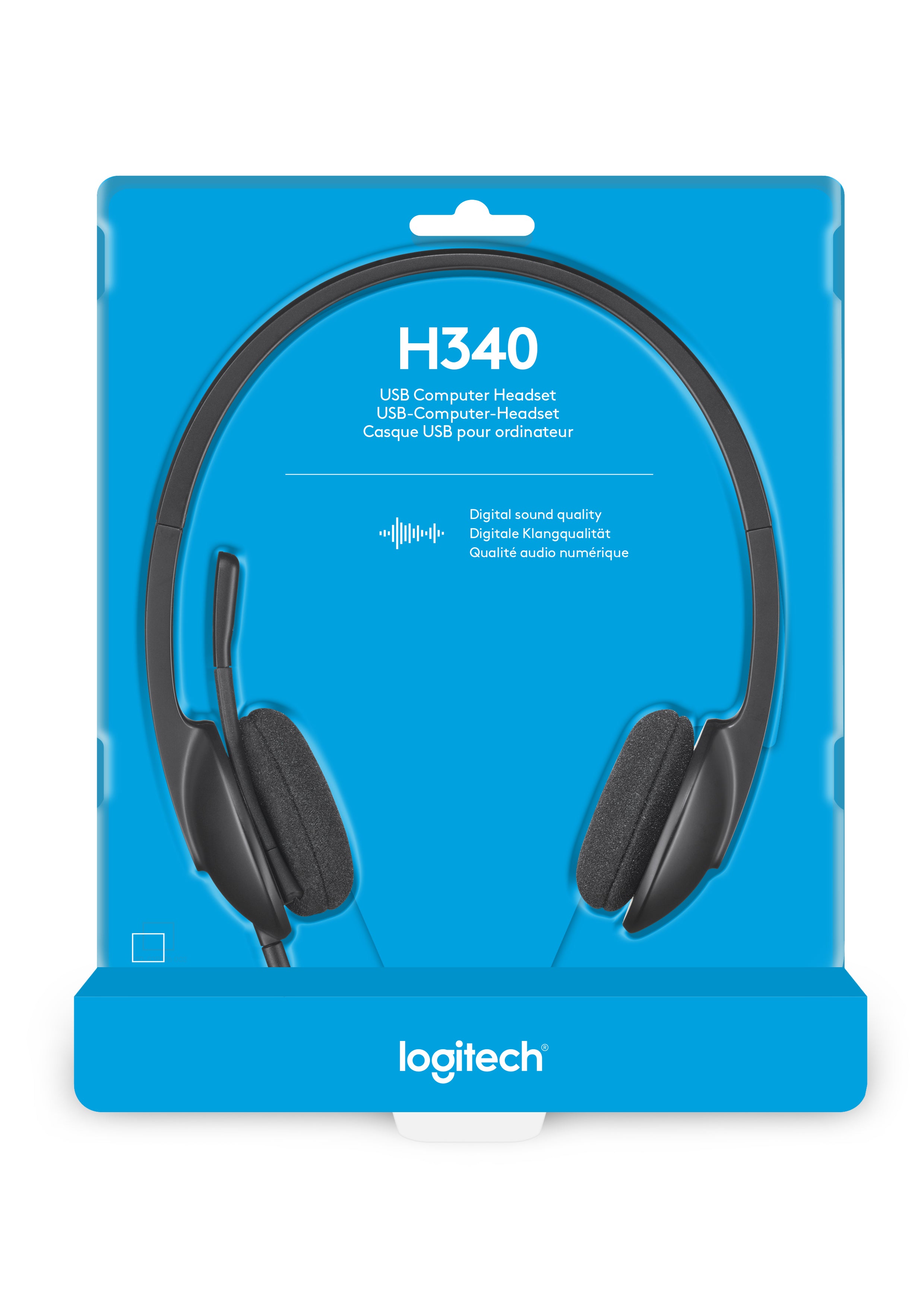 uff.se Logitech H340 Headset Kabel Huvudband Kontor/callcenter USB Type-A Svart Logitech 981-000475 5099206038844 Hörlurar