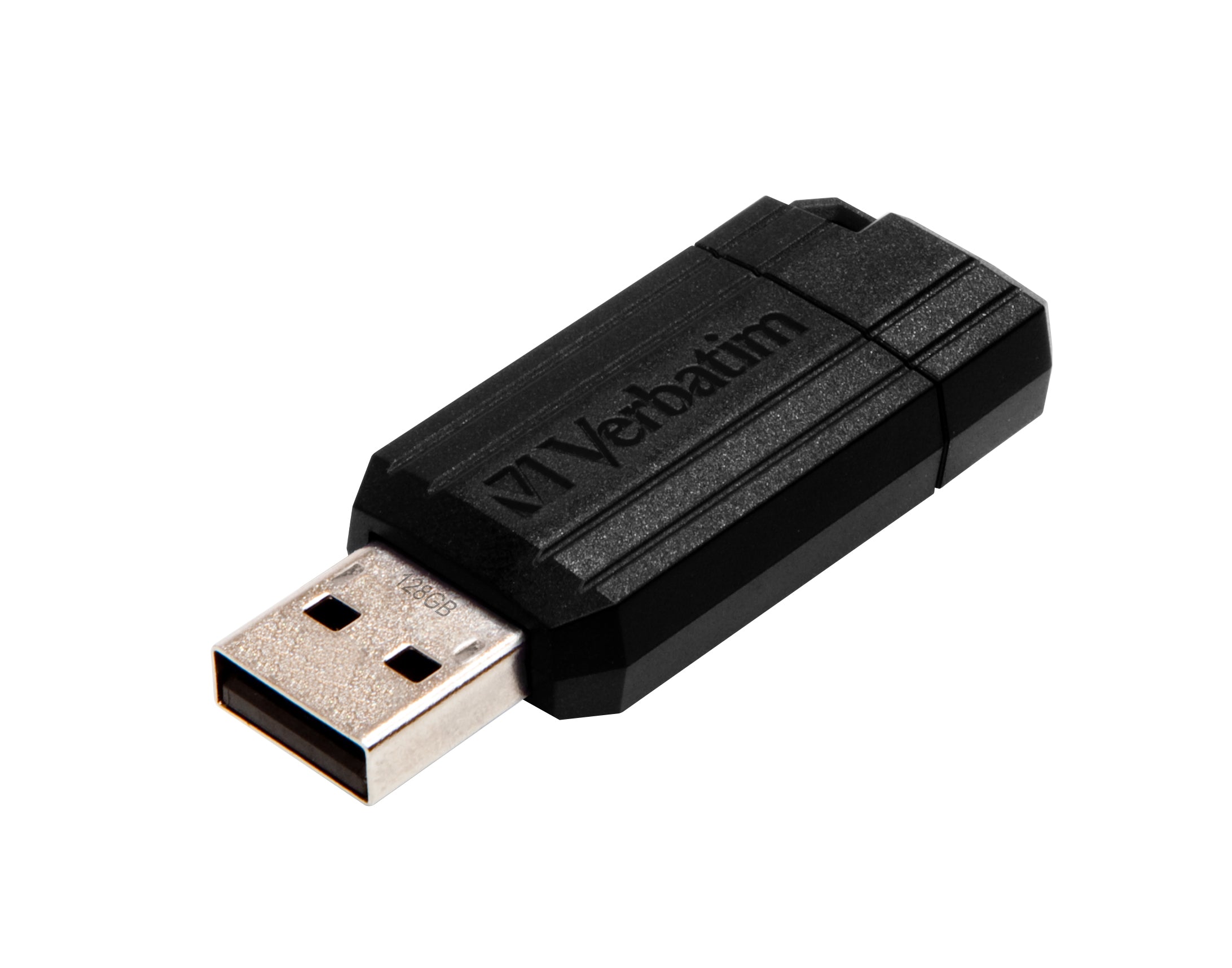 e 128GB USB-sticka USB Type-A 2.0 Svart Verbatim 49071 0023942490715|023942490715|5053676917306 USB-Sticka PinStripe 128GB