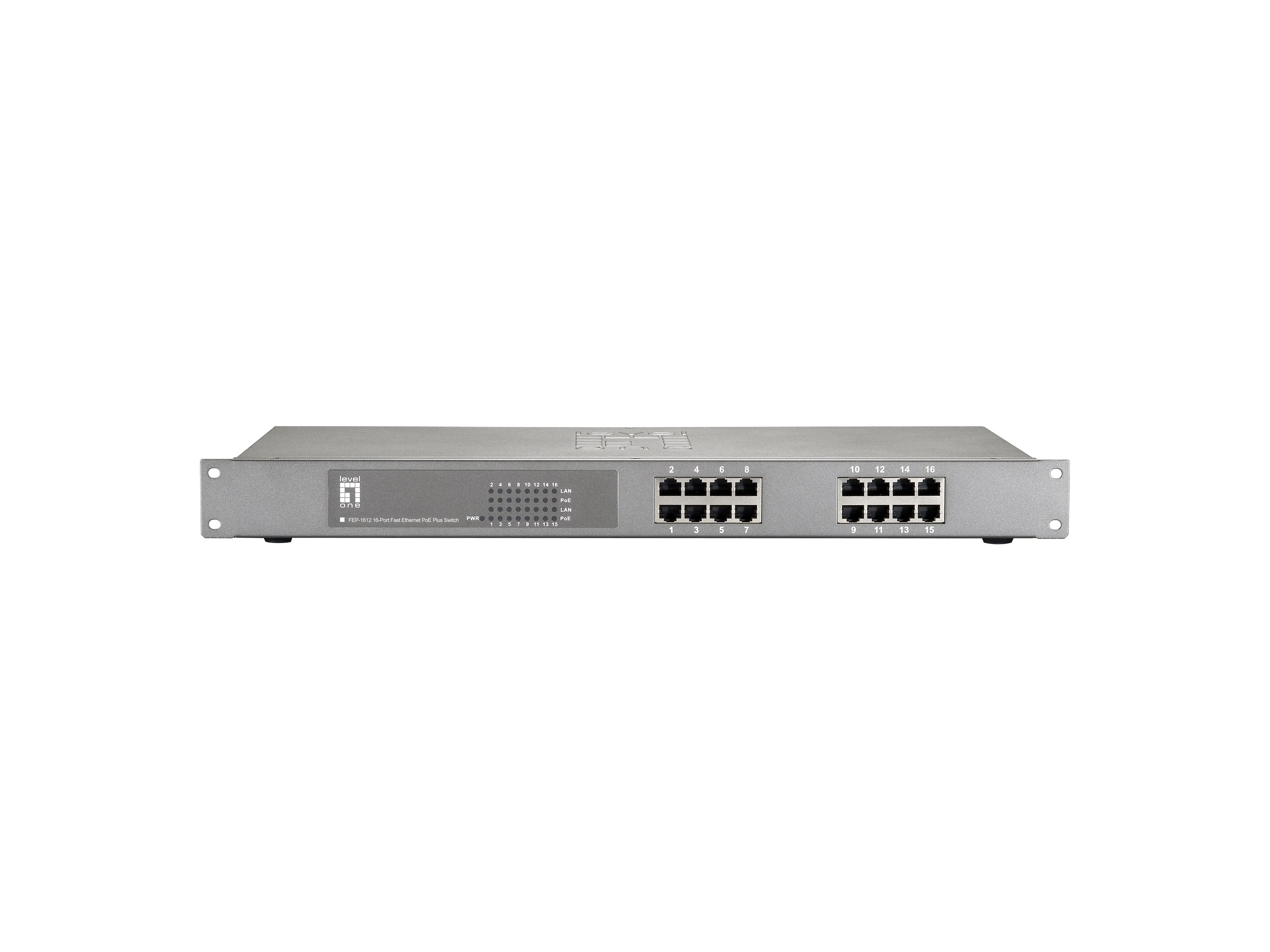 www.electricalstuff.se ElectricalStuff.se LevelOne FEP-1612W150 nätverksswitchar Fast Ethernet (10/100) Strömförsörjning v