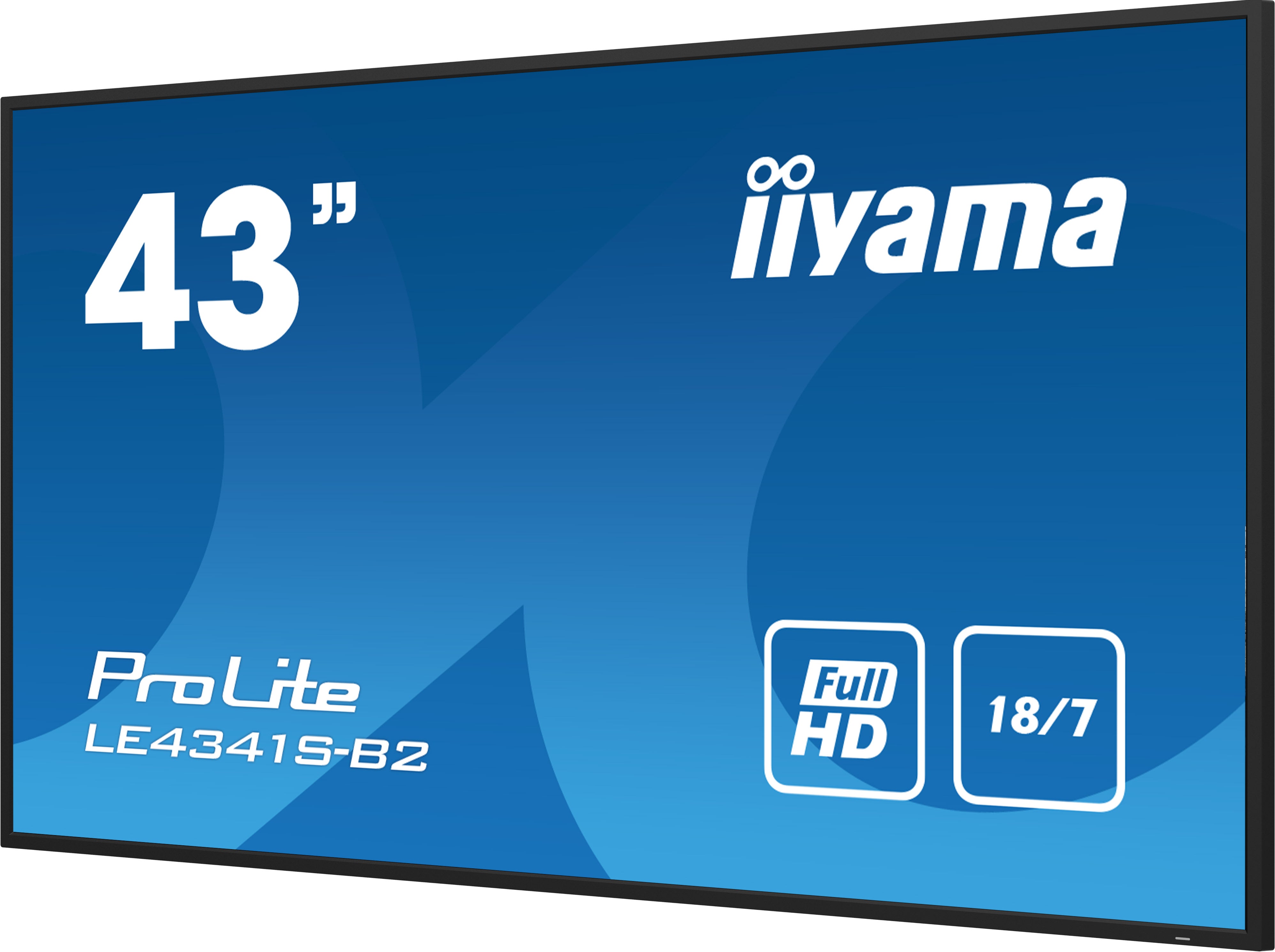 B2 Platt skärm för digital skyltning 108 cm (42.5") LCD 350 cd/m² Full HD Svart 18/7 iiyama LE4341S-B2 4948570123513 Skyltst