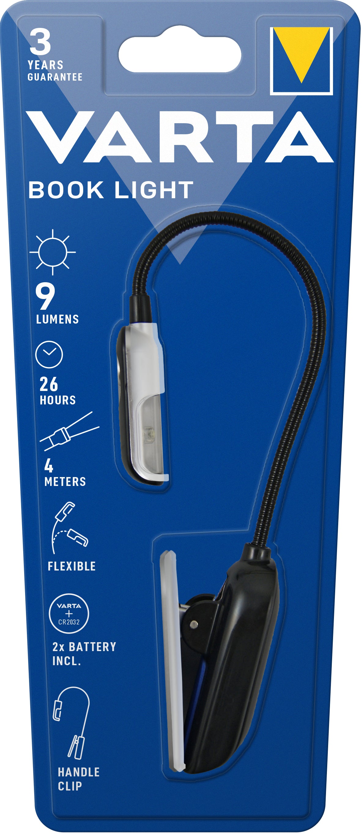 2599 Ficklampor 16618 www.electricalstuff.se ElectricalStuff.se Varta 16618 Svart, Silver Ficklampa med klips LED Varta