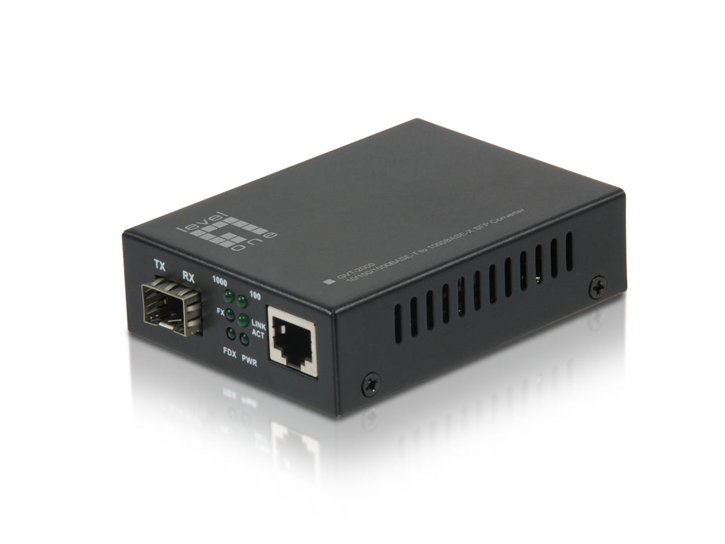www.electricalstuff.se ElectricalStuff.se LevelOne GVT-2000 mediakonverterare för nätverk 1000 Mbit/s Flerläge Svart Level