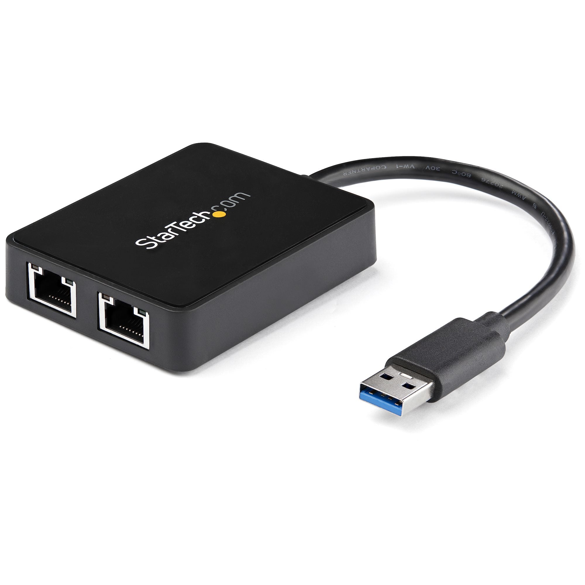 www.electricalstuff.se ElectricalStuff.se StarTech.com USB 3.0 till Dubbel Port Gigabit Ethernet-nätverksadapter med USB-p