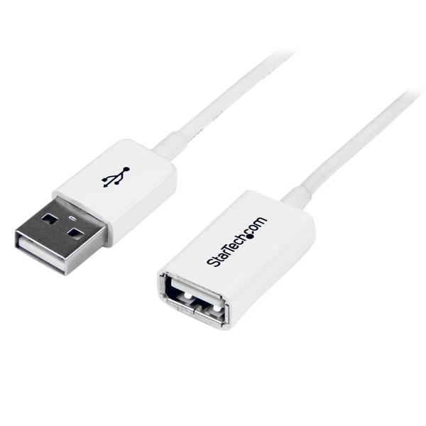 www.electricalstuff.se ElectricalStuff.se StarTech.com 3m USB2.0 m/f USB-kablar USB A Vit StarTech.com USBEXTPAA3MW 006503