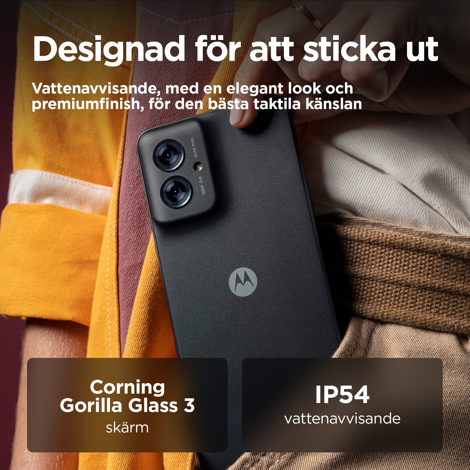 stuff.se ElectricalStuff.se Motorola moto G55 5G g55 5G 16,5 cm (6.49") Dubbla SIM-kort Android 14 USB Type-C 8 GB 256 GB