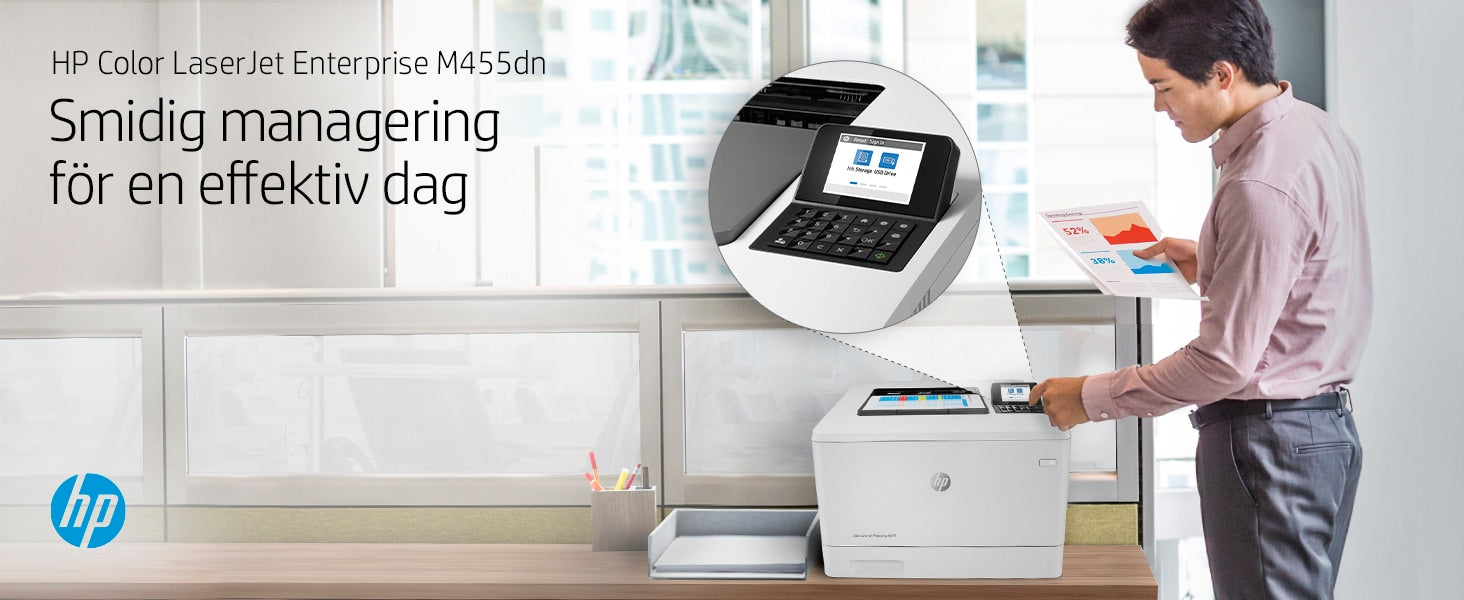 lsidig utskrift HP 3PZ95A#B19 0193905215898|193905215898 Laserskrivare Color LaserJet Enterprise HP Color LaserJet Enterpri