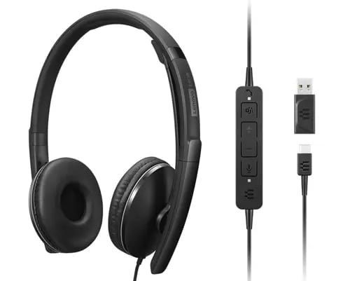 www.electricalstuff.se ElectricalStuff.se Lenovo 4XD1M45627 hörlur och headset Kabel Huvudband USB Type-C Svart Lenovo 4XD