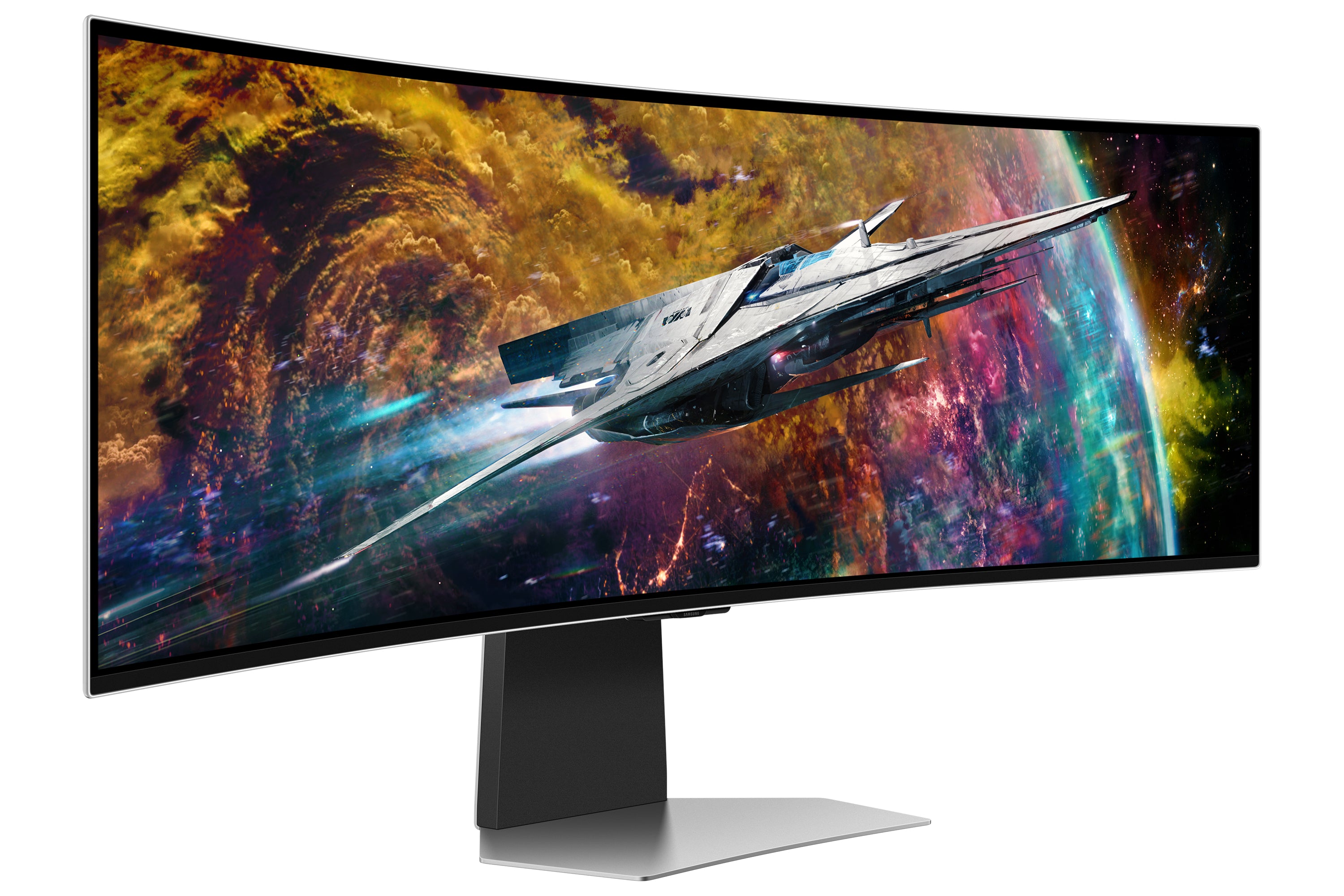 ,5 cm (49") 5120 x 1440 pixlar Dual QHD OLED Silver Samsung LS49CG950SUXEN 8806094969658 Platta Pc-Skärmar Odyssey OLED G9 G